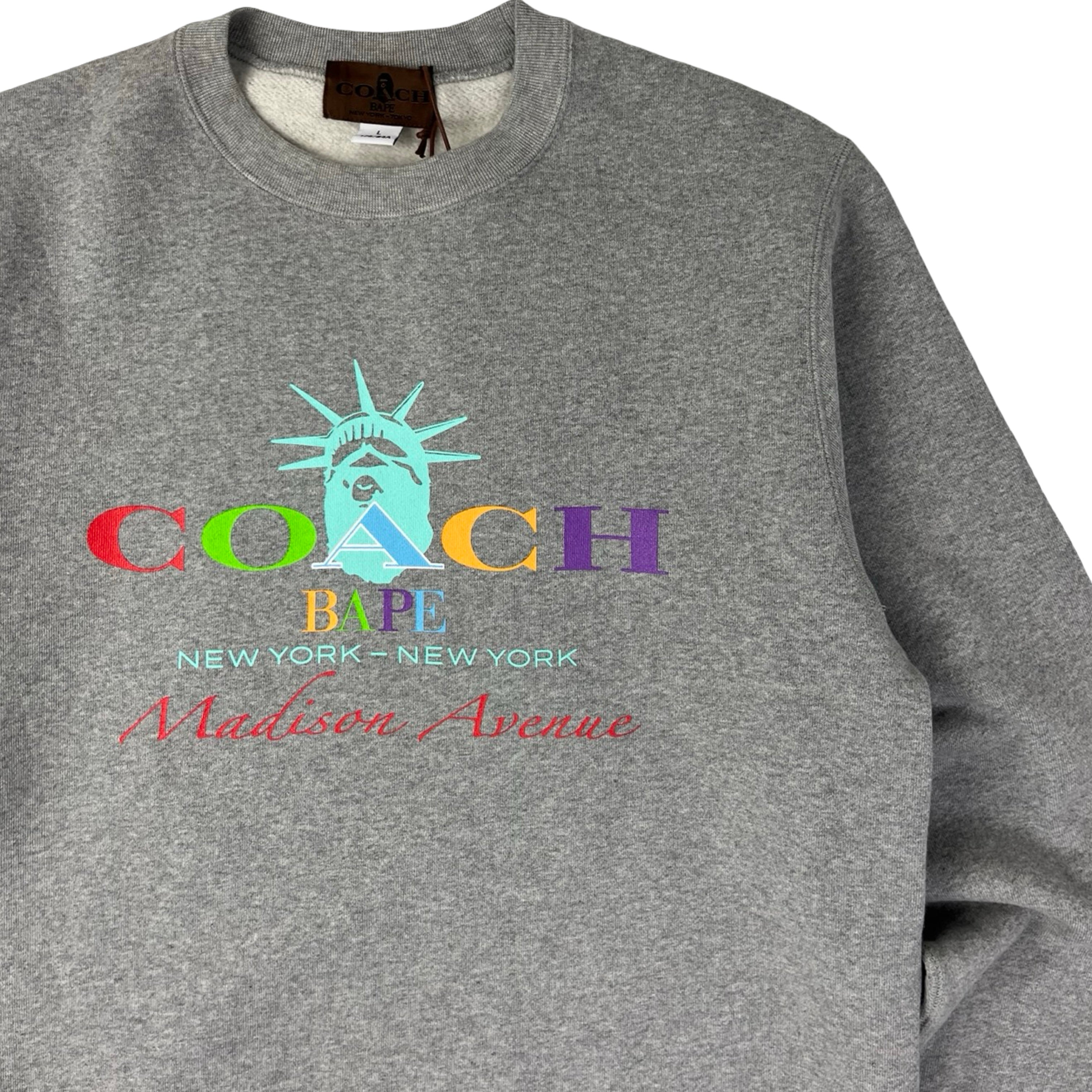 Bape x Coach Madison Avenue NYC Crewneck