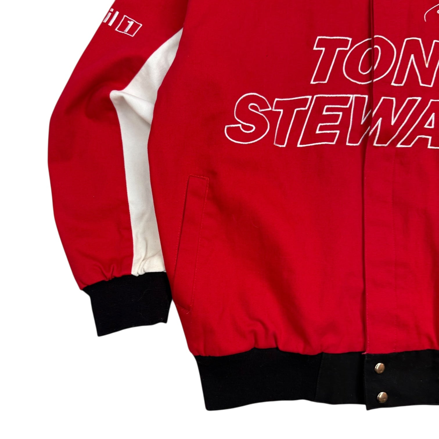Vintage NASCAR Tony Stewart Two Time Champ Jacket Red