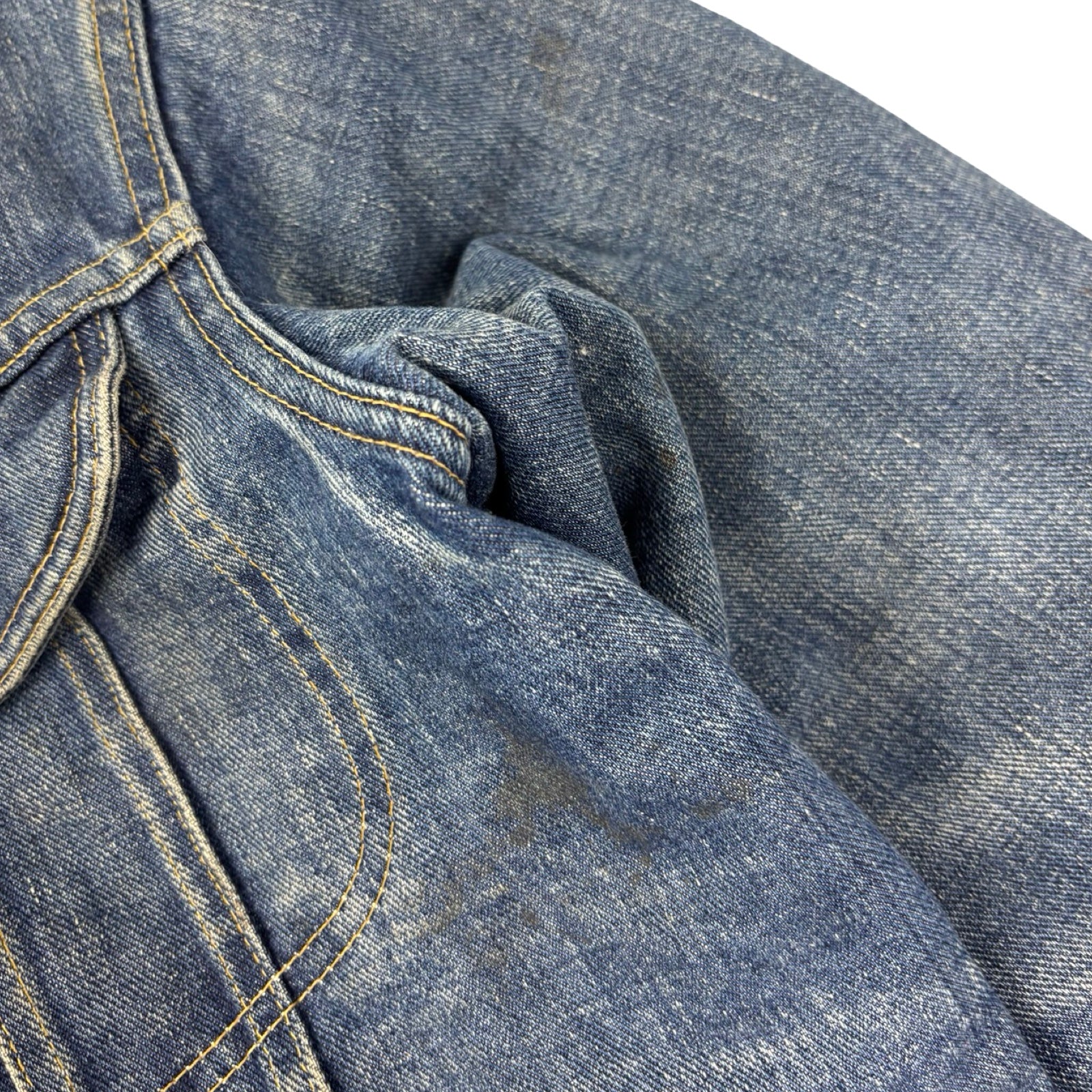 Vintage 70’s Lee Storm Rider Denim Trucker Jacket Dark Wash