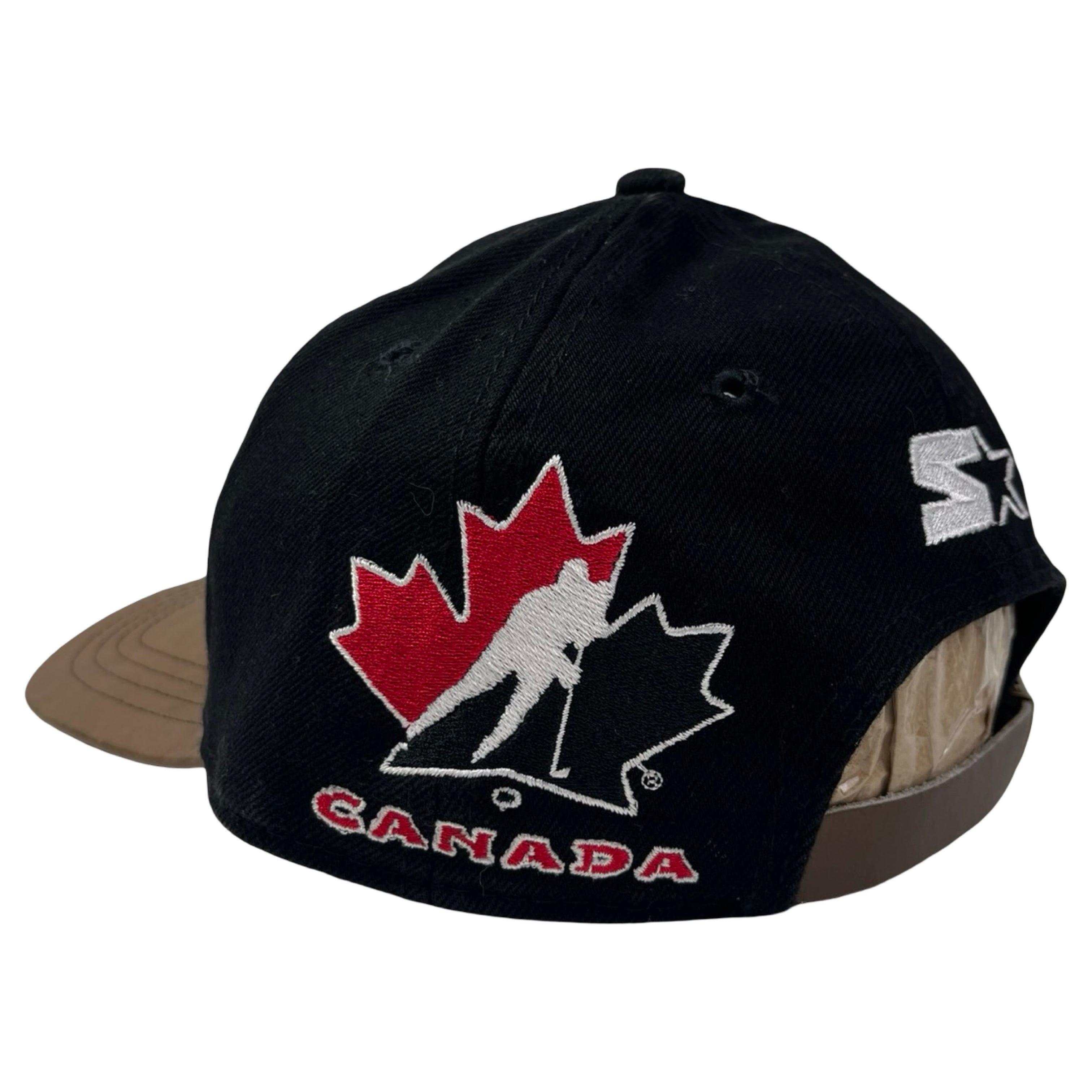 Vintage Starter Team Canada Leather Brim Hat by Starter