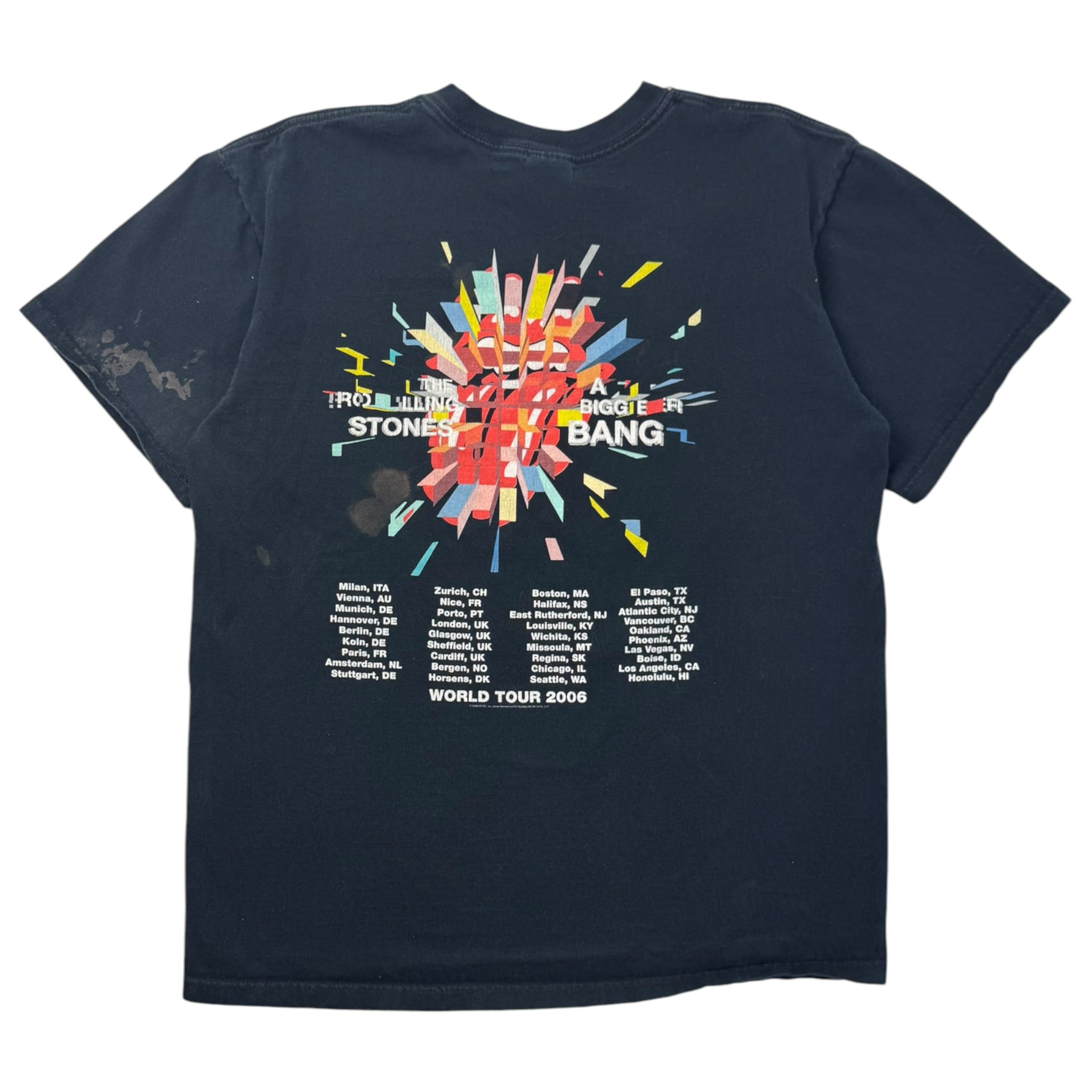 2006 The Rolling Stones ‘A Bigger Bang’ Tour T-Shirt Black