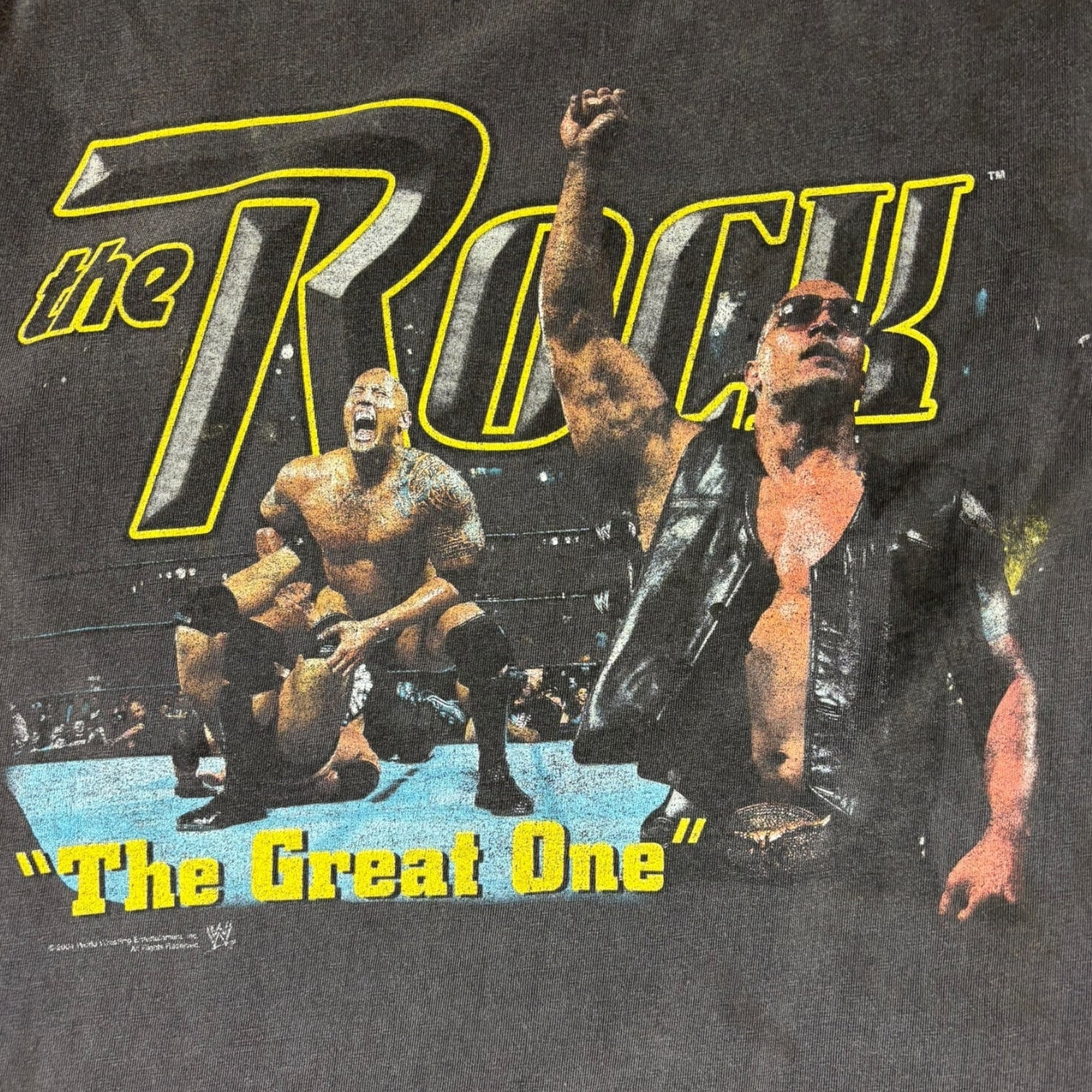 Vintage 2000 WWE The Rock “The Great One” T-Shirt Black