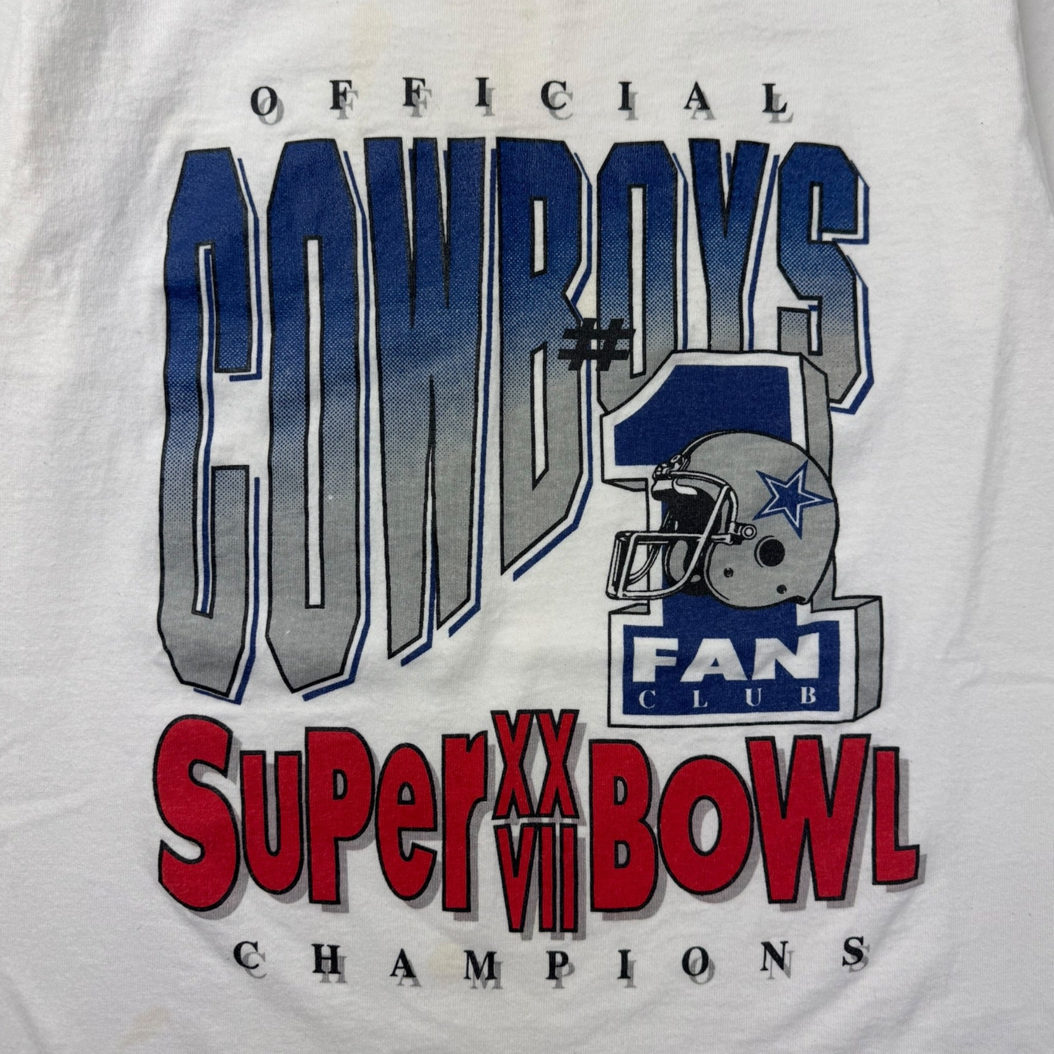 Vintage Dallas Cowboys Super Bowl Fan Club NFL T-Shirt
