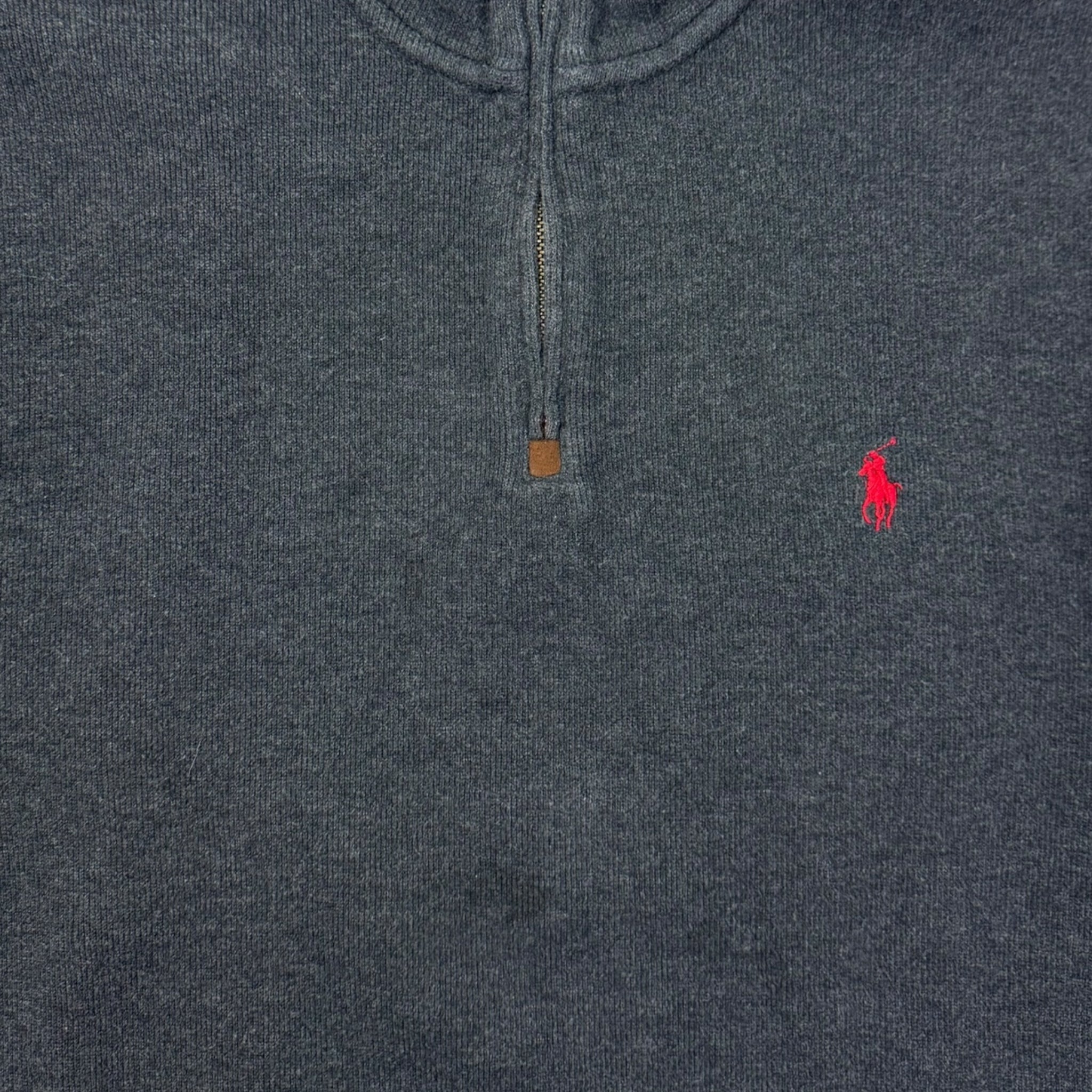 Polo Ralph Lauren Quarter Zip Sweater Grey