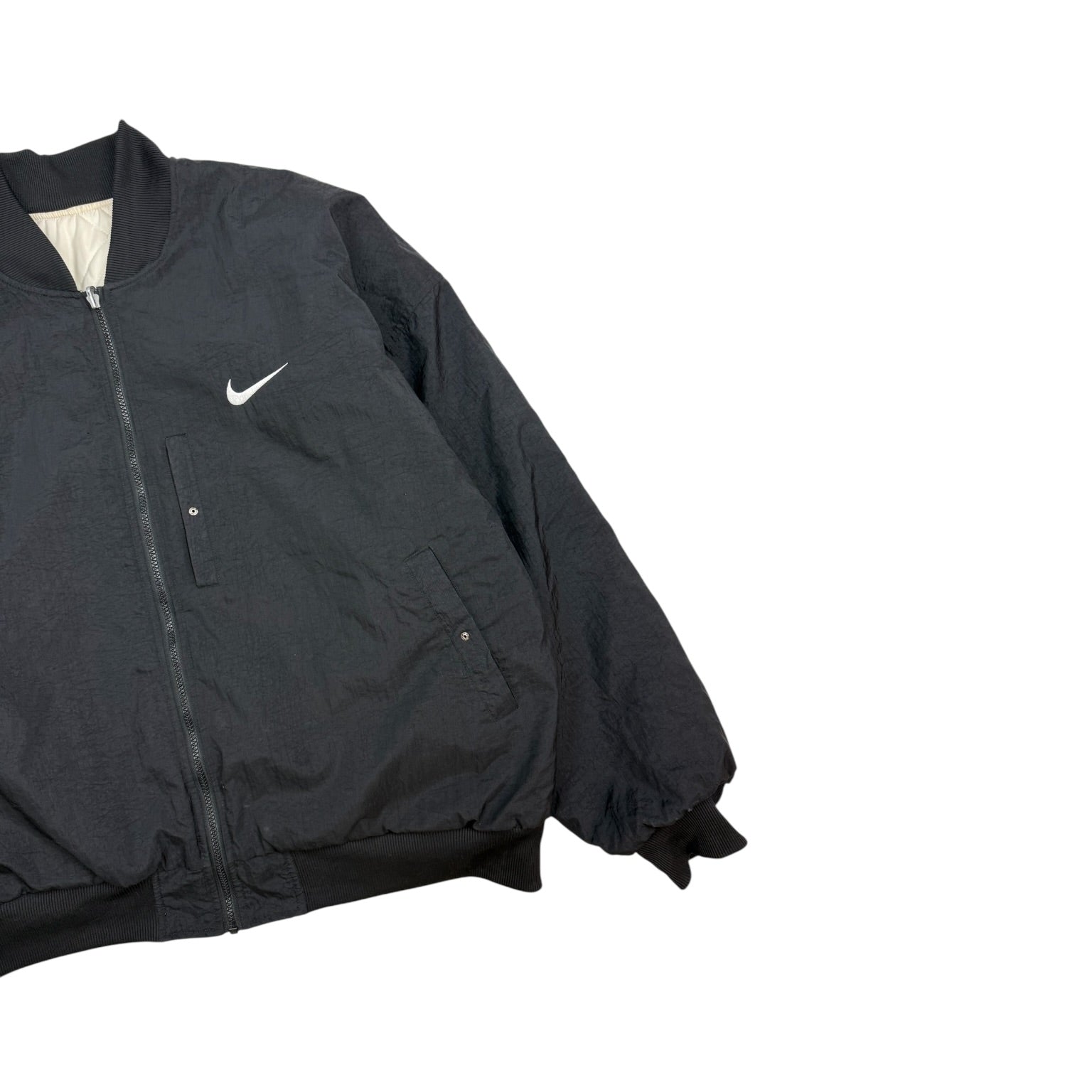 Vintage Nike Quilted Reversible Jacket White/Black