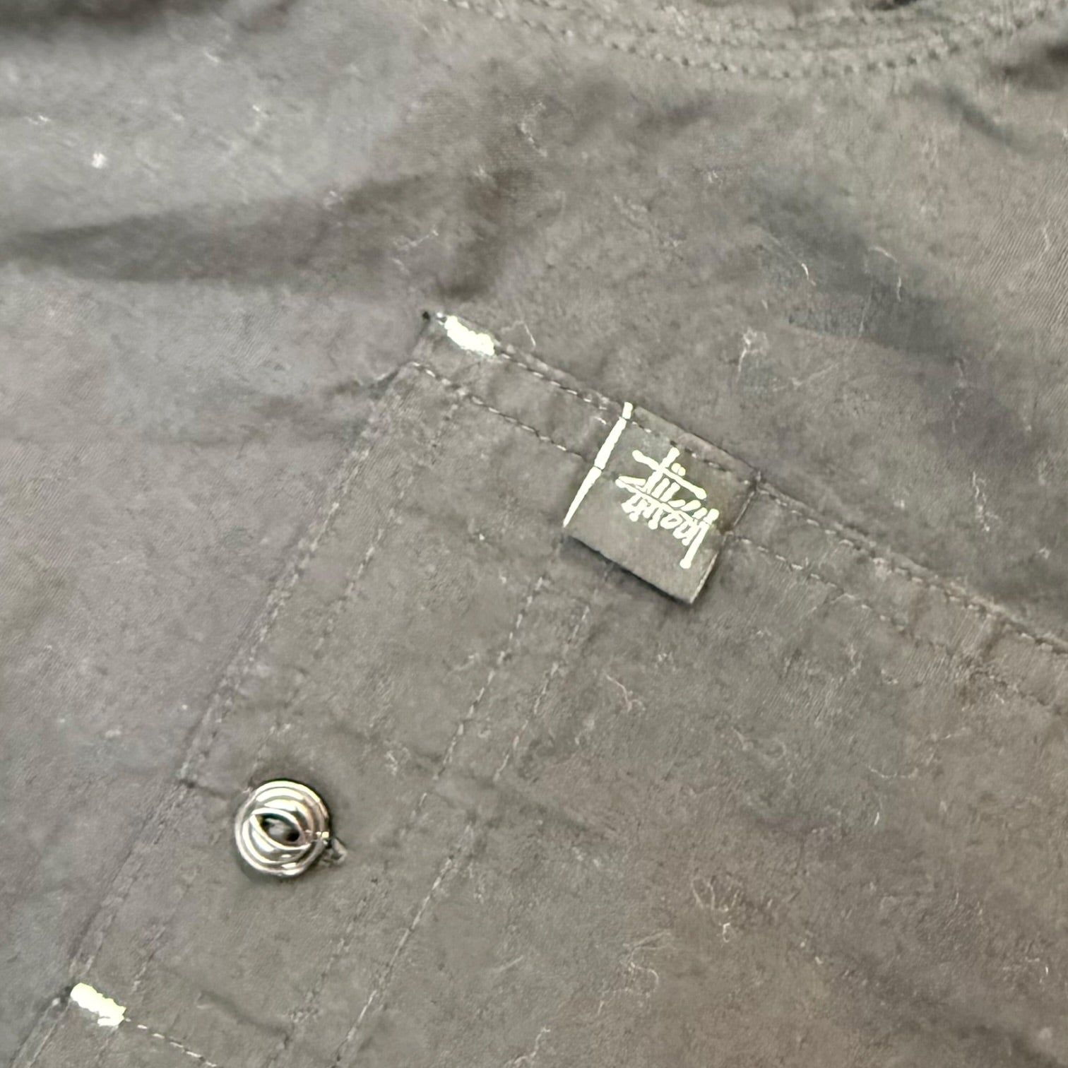 Stussy Button Up Work Shirt Black