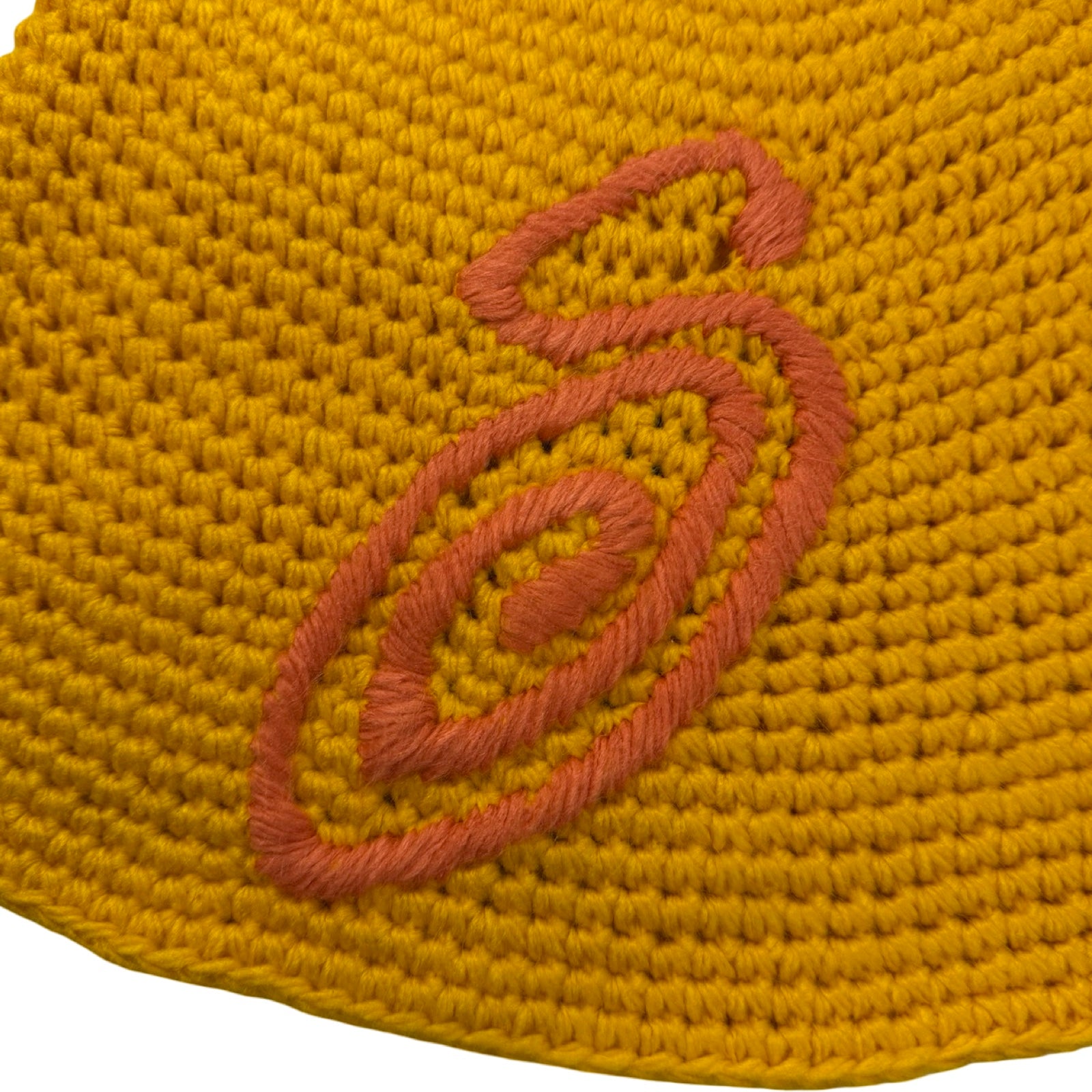 Stussy Swirly S Knit Bucket Hat Yellow