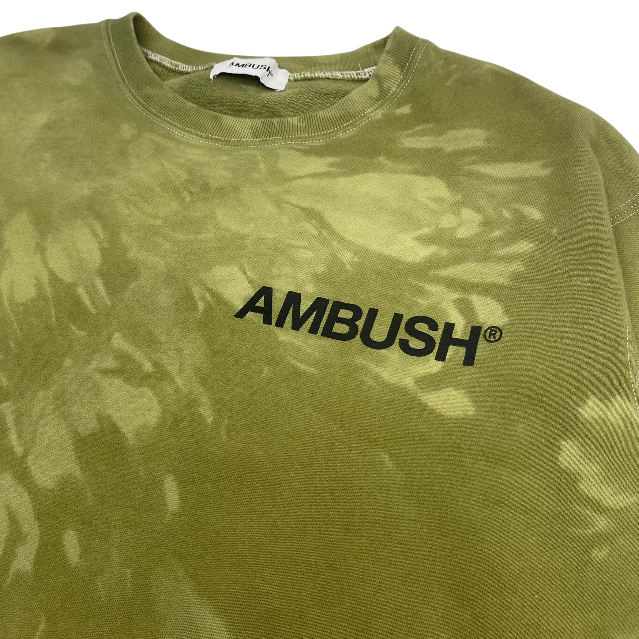 Ambush Green Tie-Dye Crewneck Sweatshirt