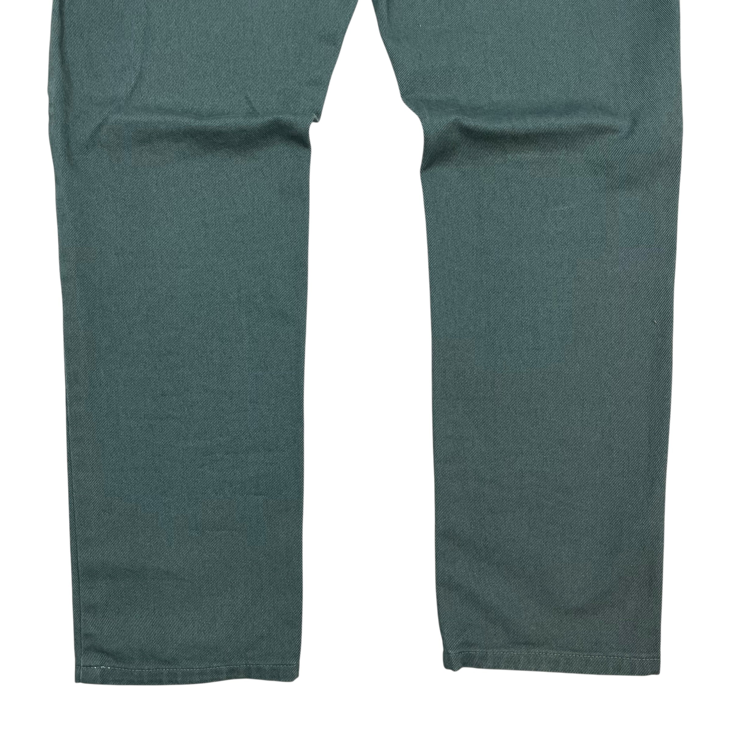 Acne Studios Cotton Twill Trousers Green