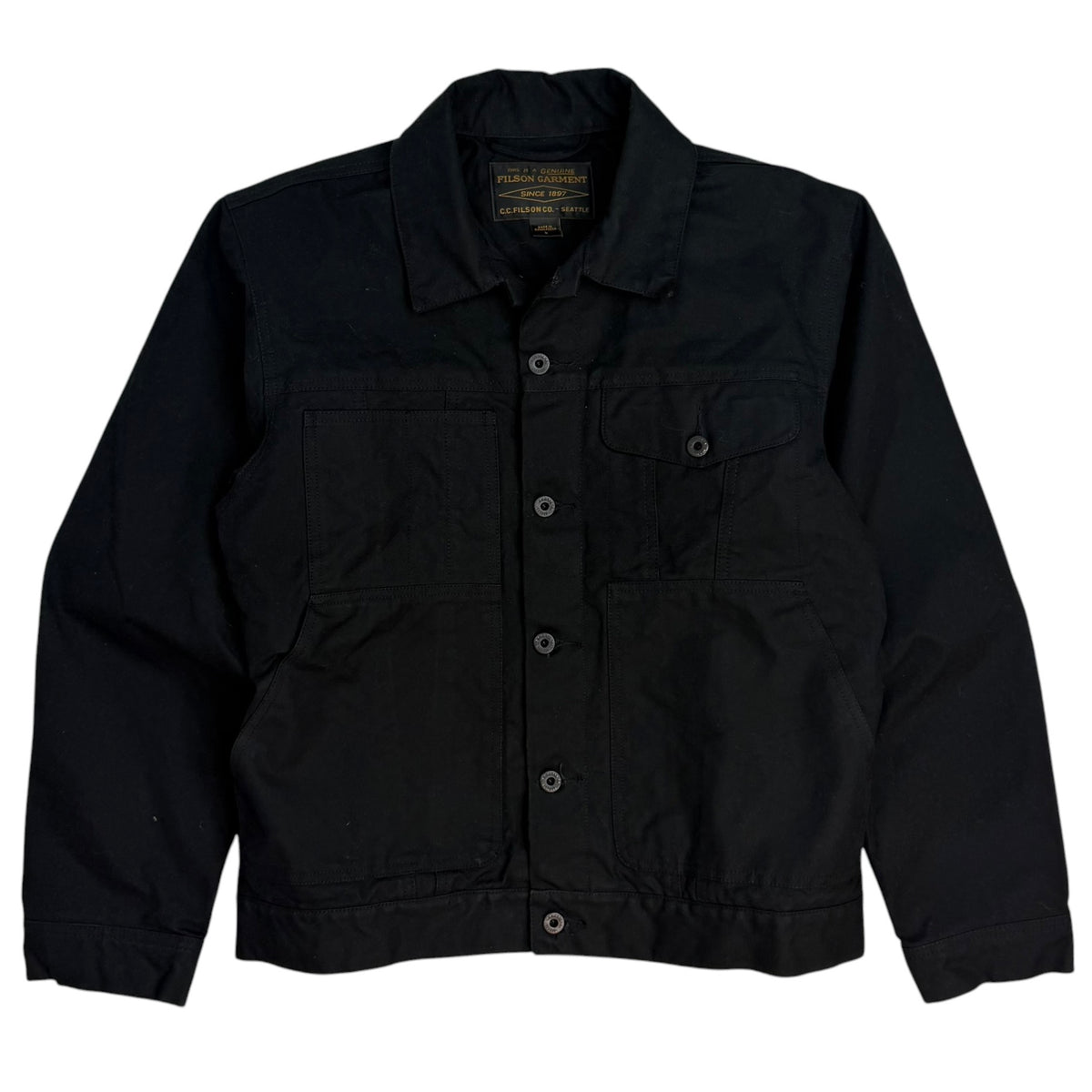 Vintage Filson Garment Denim Jacket Black