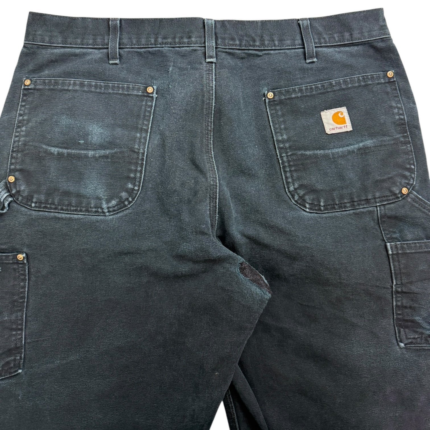 Vintage Carhartt Double Knee Pants Faded Black