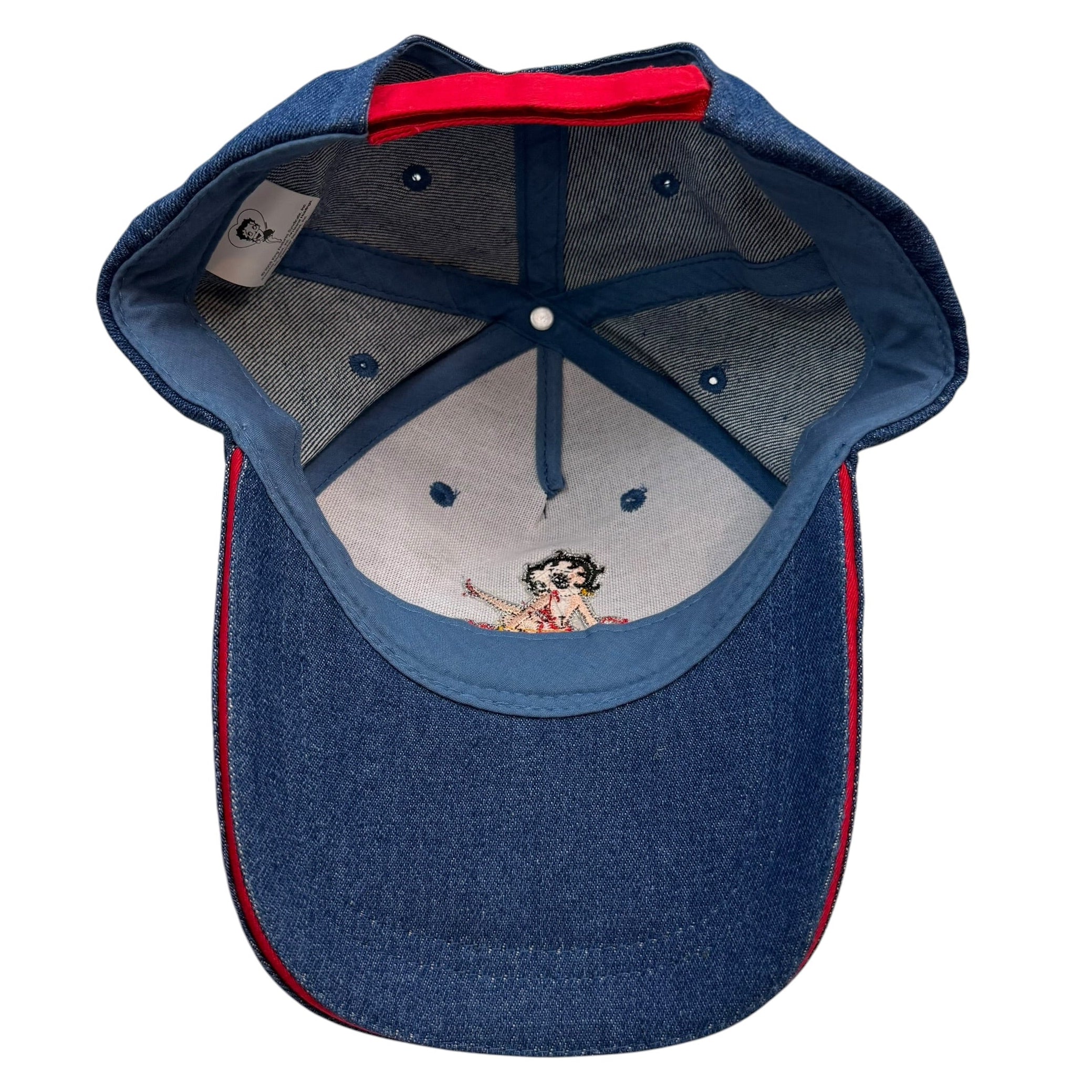 Vintage Betty Boop Denim Trucker Cap Blue