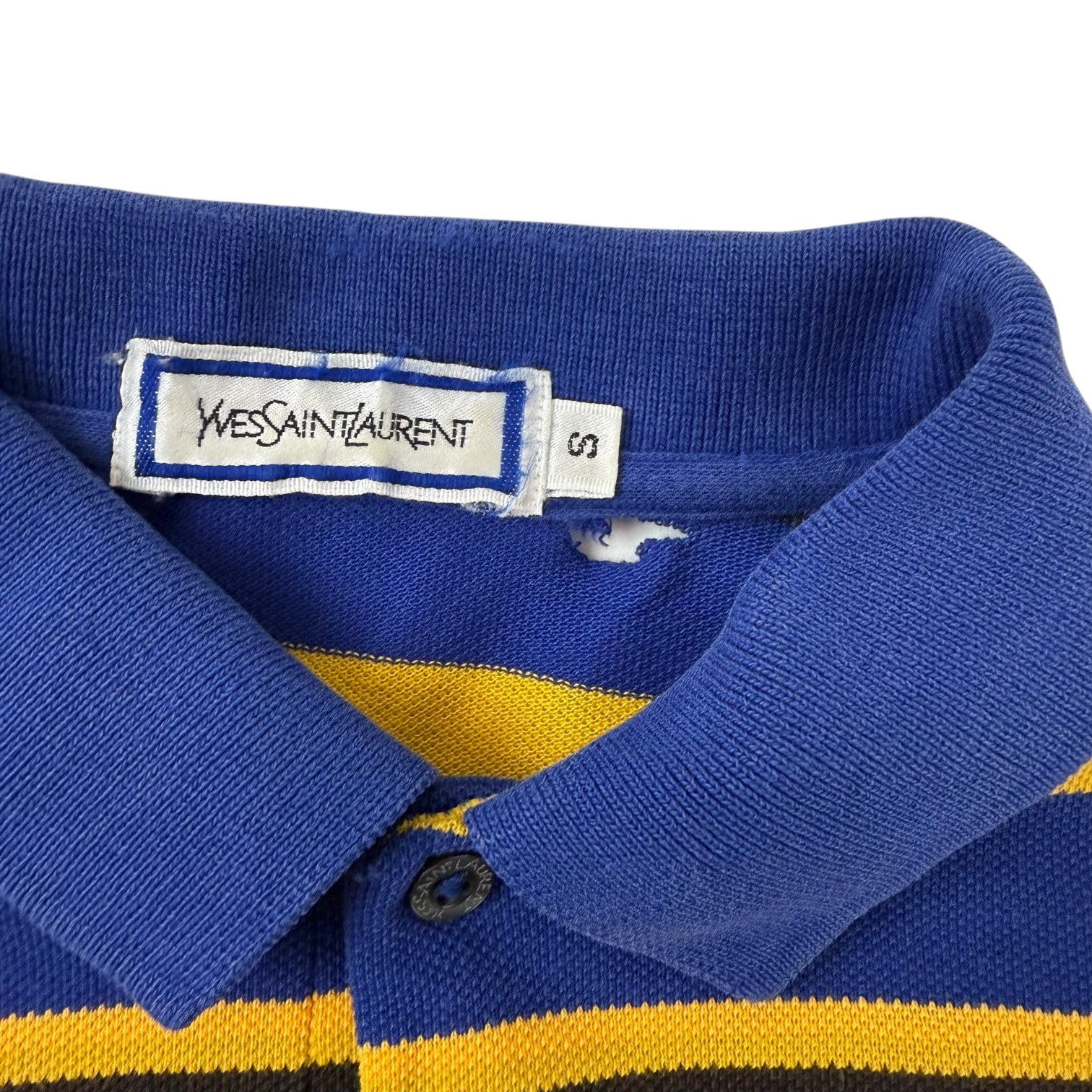 Vintage YSL Long Sleeve Striped Polo