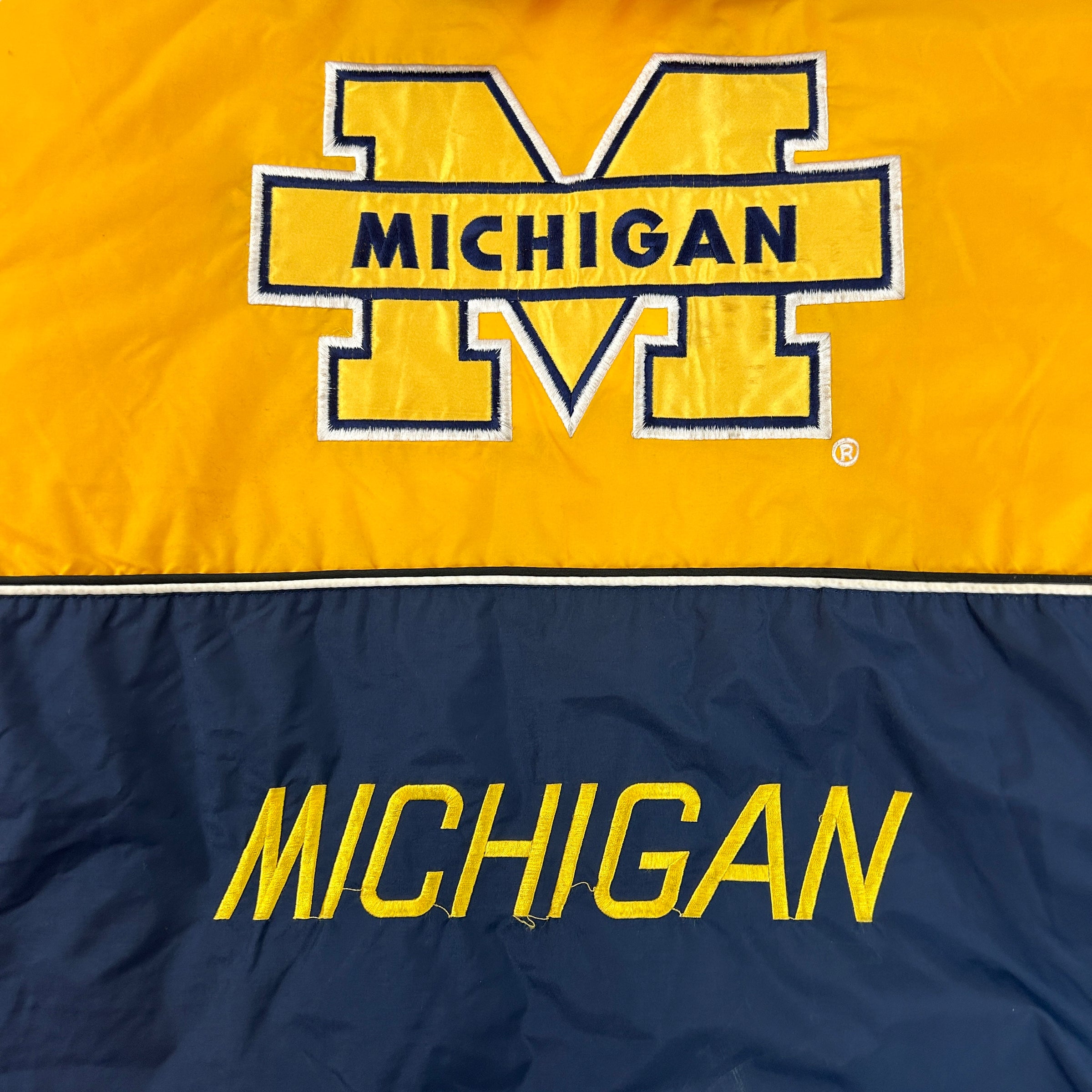 Vintage Michigan Wolverines Starter Long Jacket