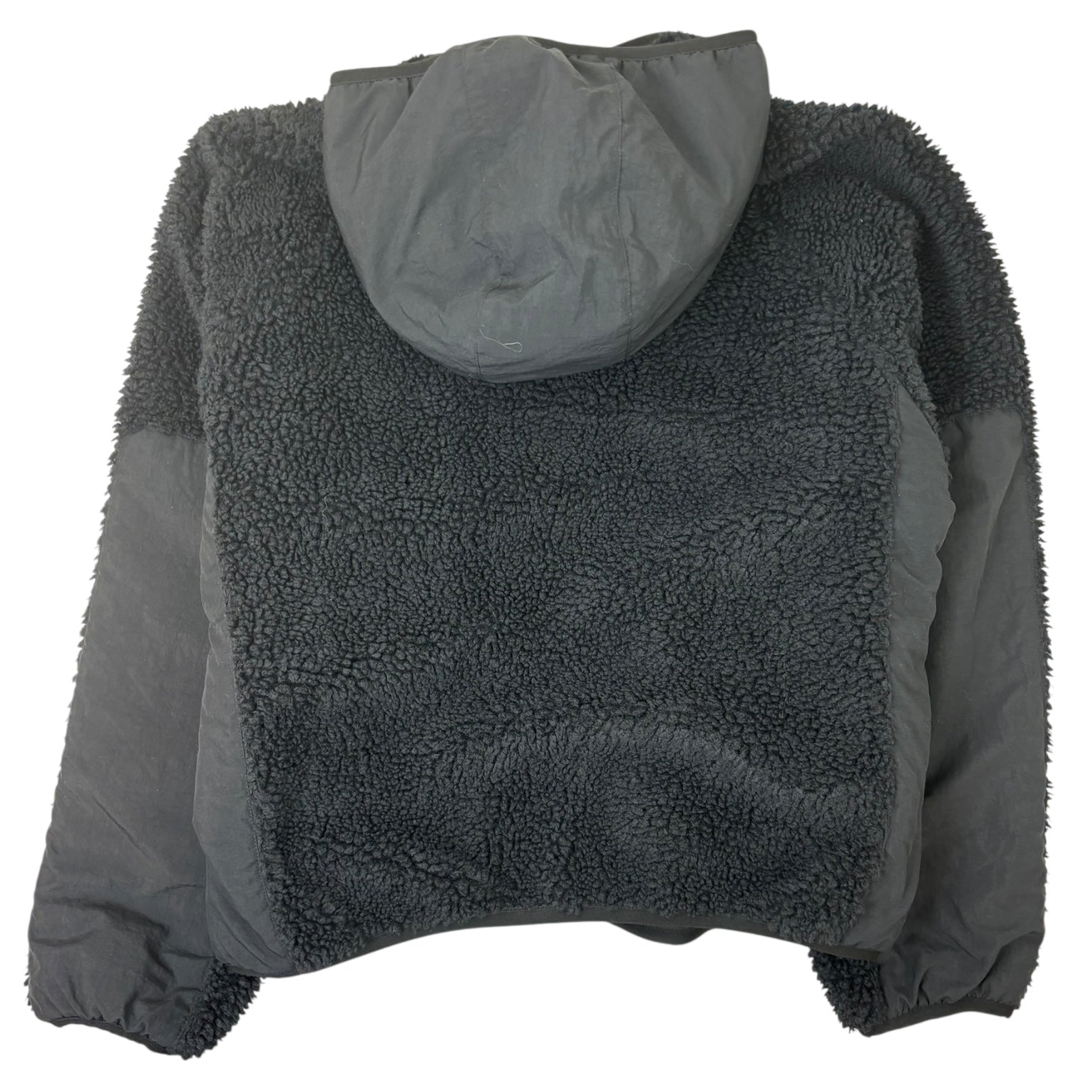 Stussy Sherpa Panelled Hooded Jacket Black