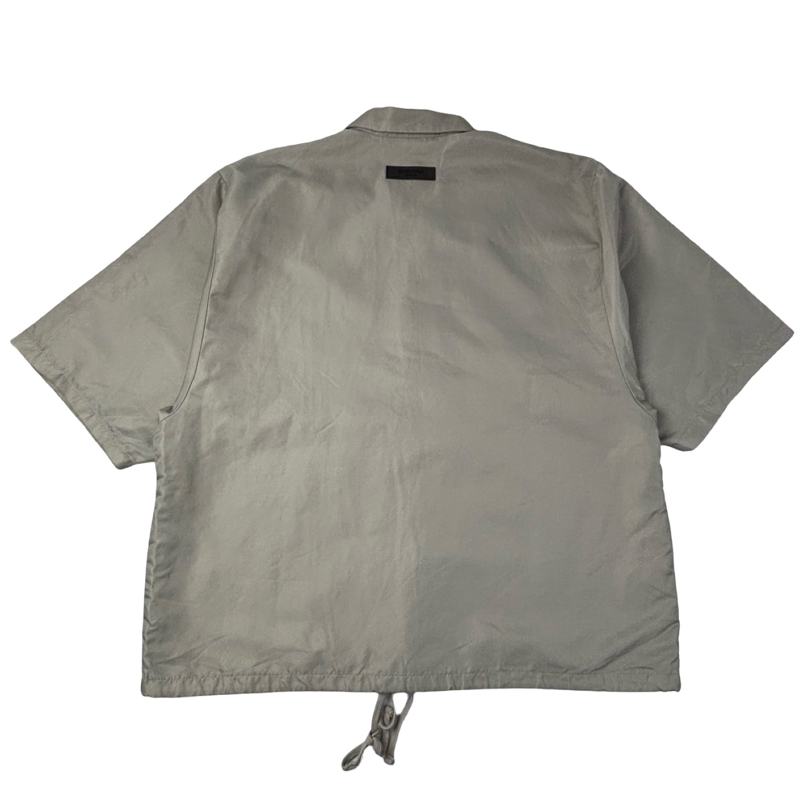 Fear Of God Essentials Nylon Shirt Coach Jacket Beige
