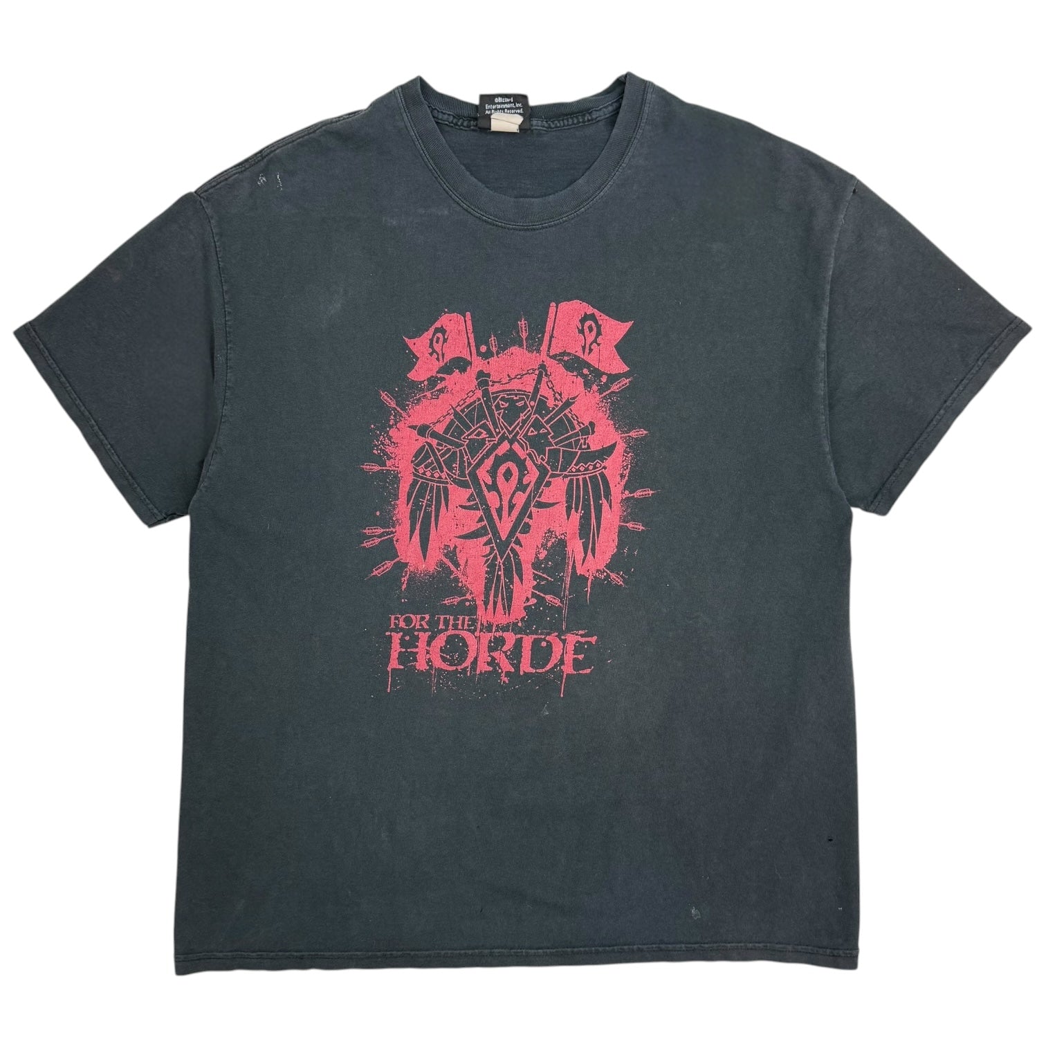 Vintage Blizzard World Of Warcraft Horde Tee Black