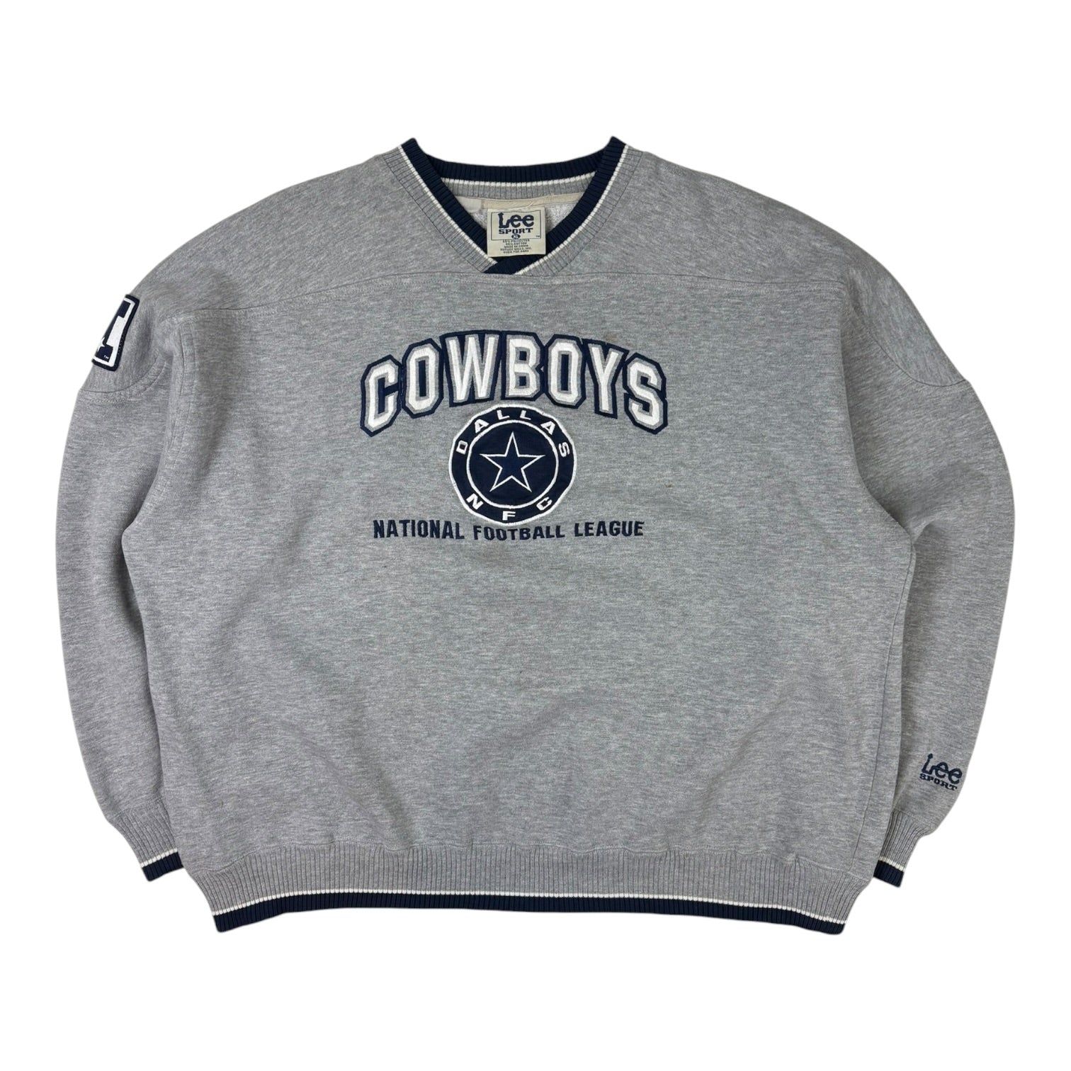 Vintage NFL Dallas Cowboys By Lee Sport Crewneck Grey