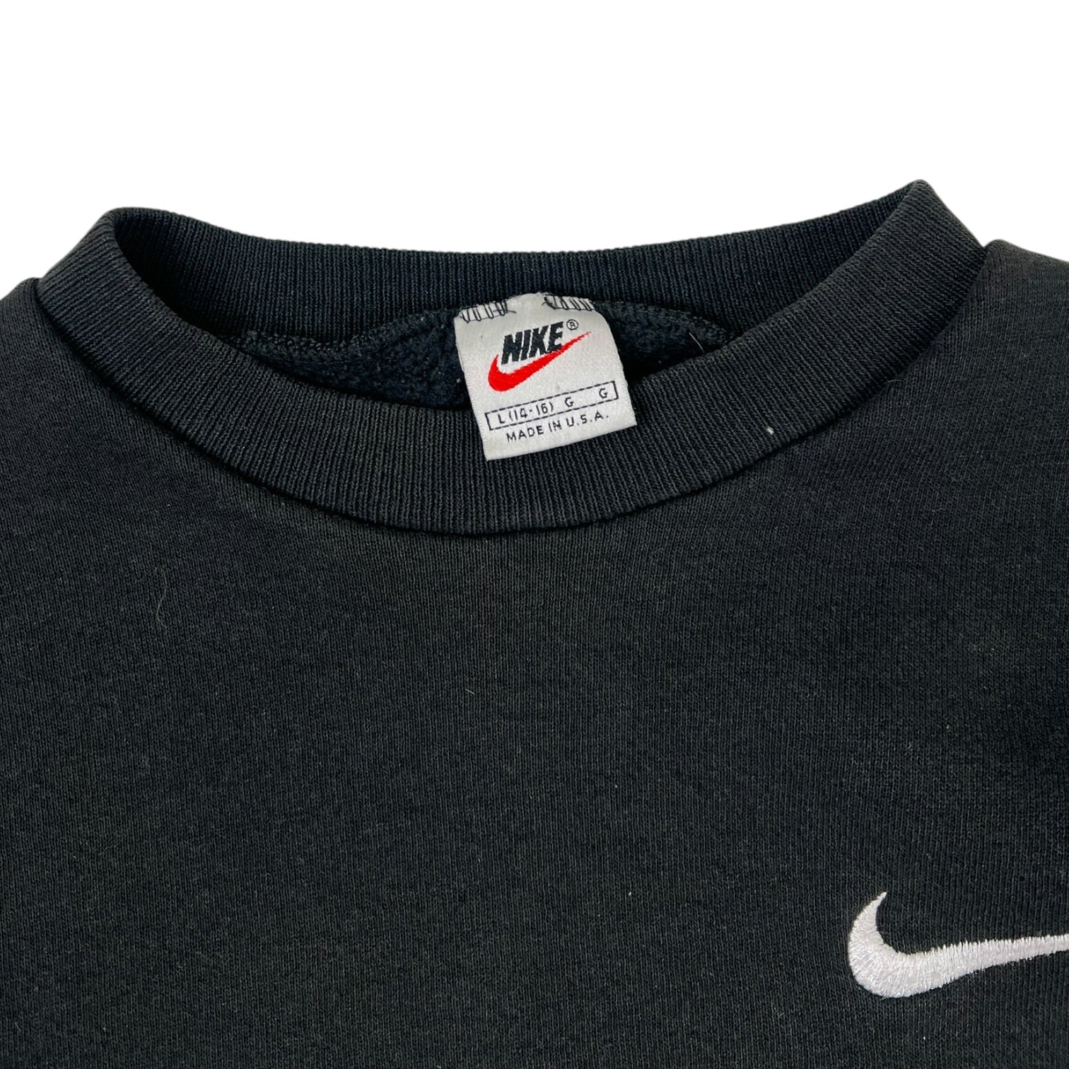 (W)Vintage Nike Swoosh Crewneck Black