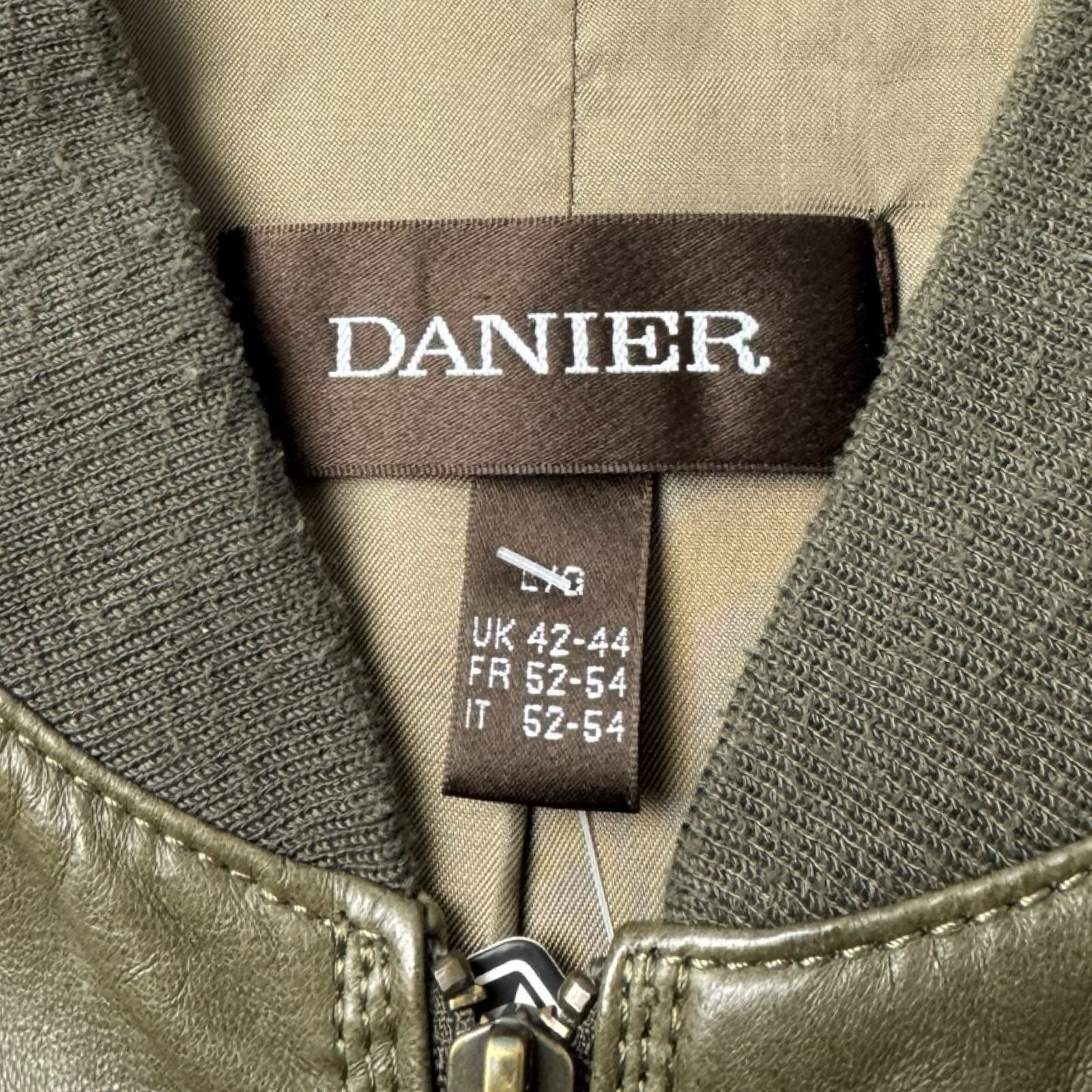 Vintage Danier Leather Flight Jacket Olive