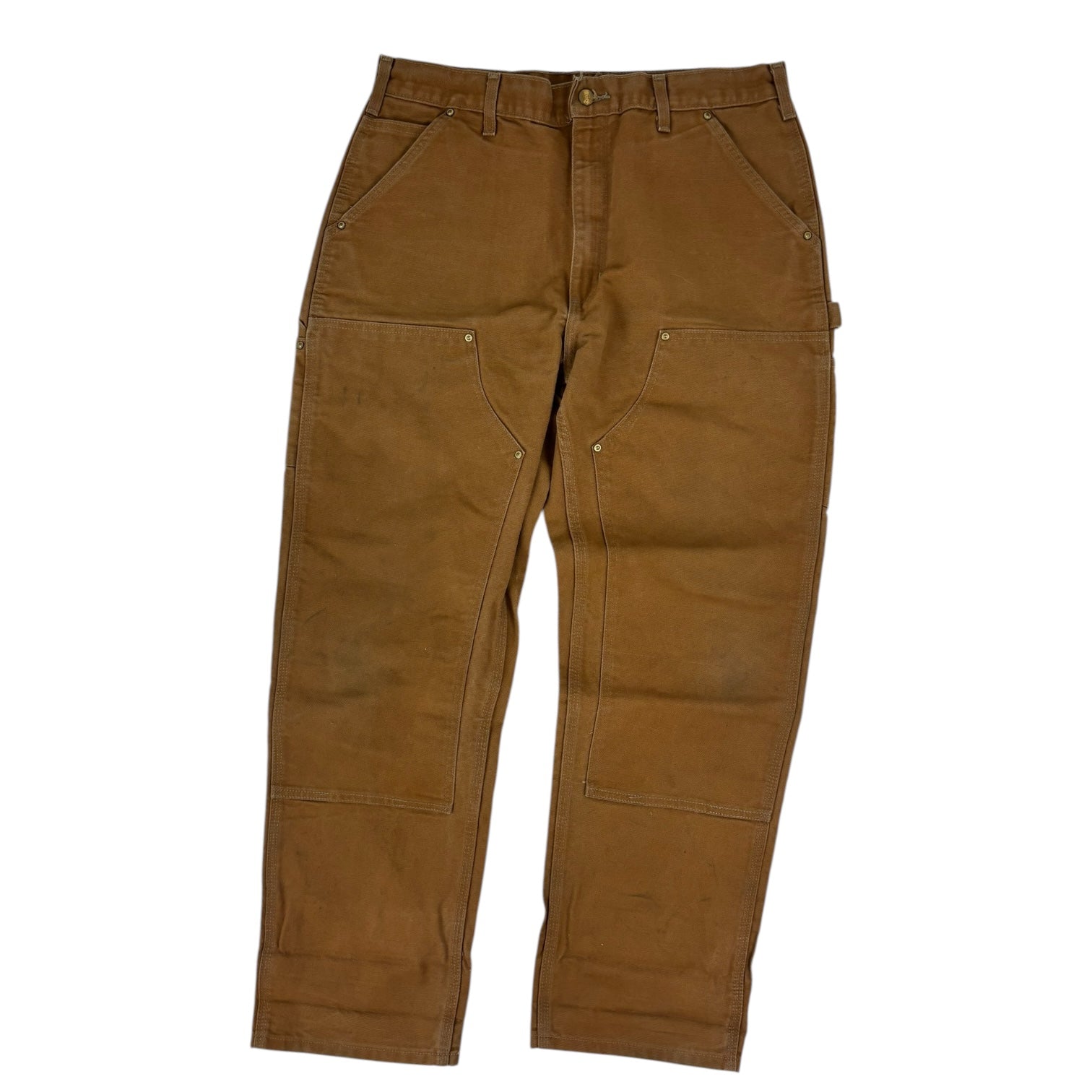 Vintage Carhartt Double Knee Work Pants Tan