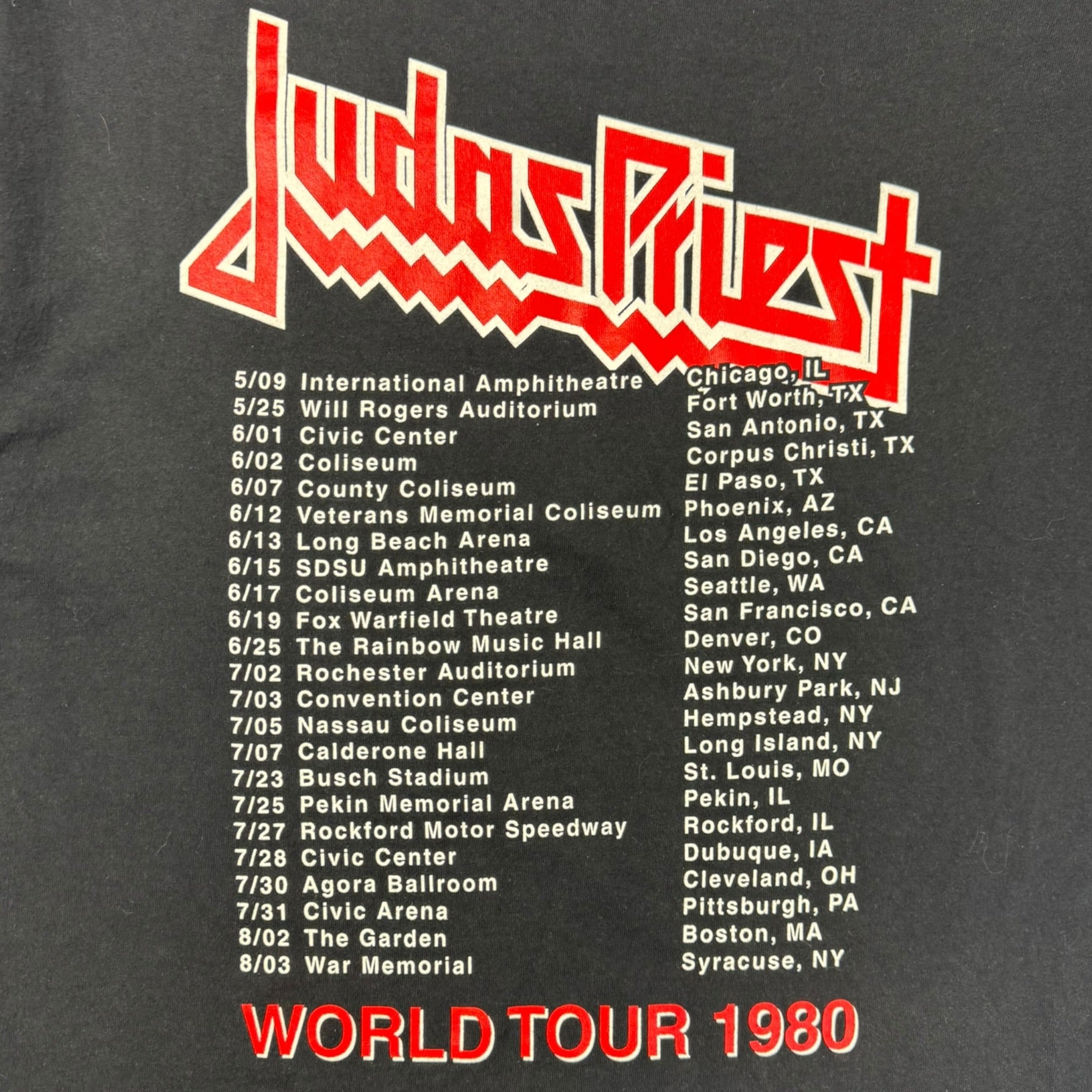 Y2K Judas Priest British Steel Razor T-Shirt