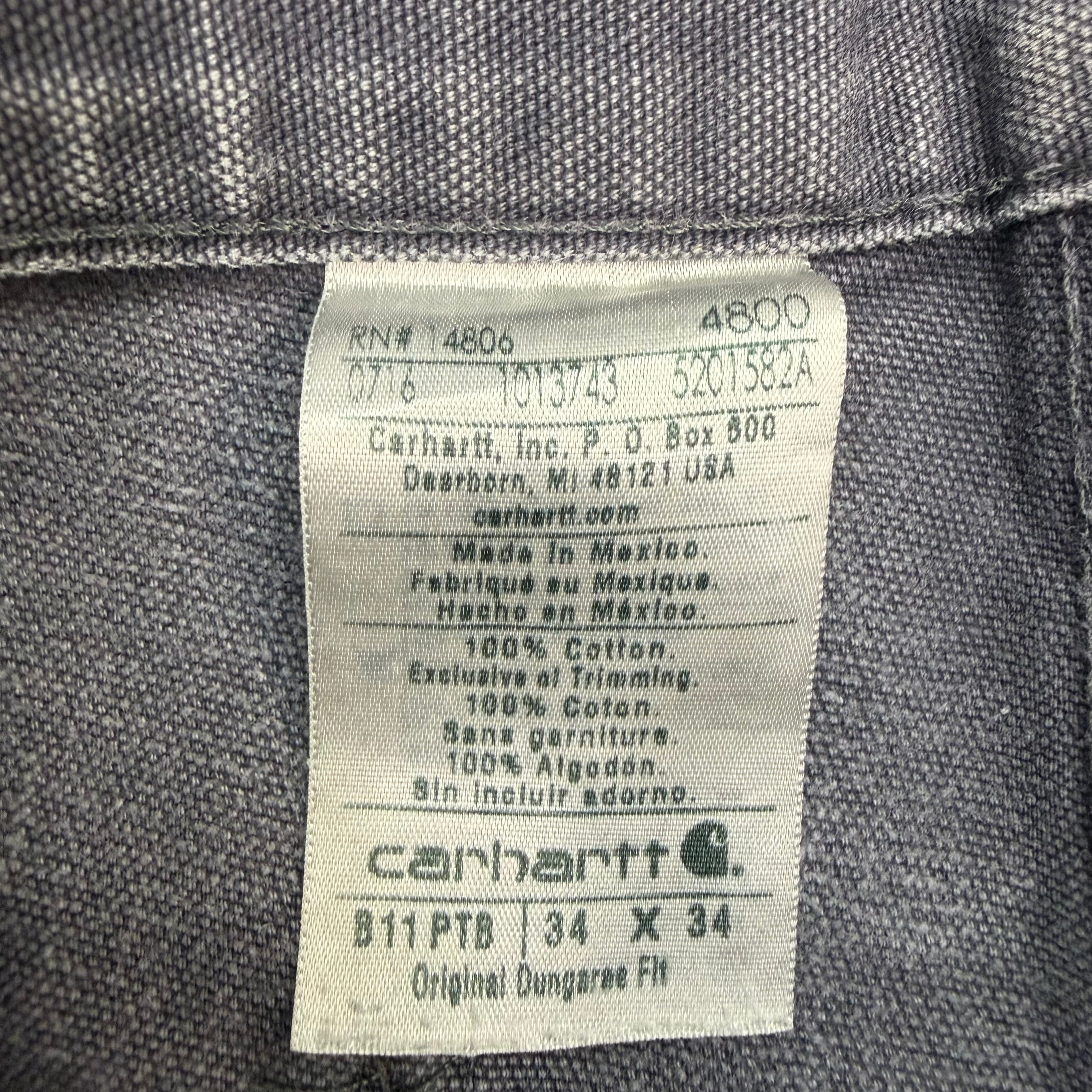 Vintage Carhartt Dungaree Pants Faded Purple