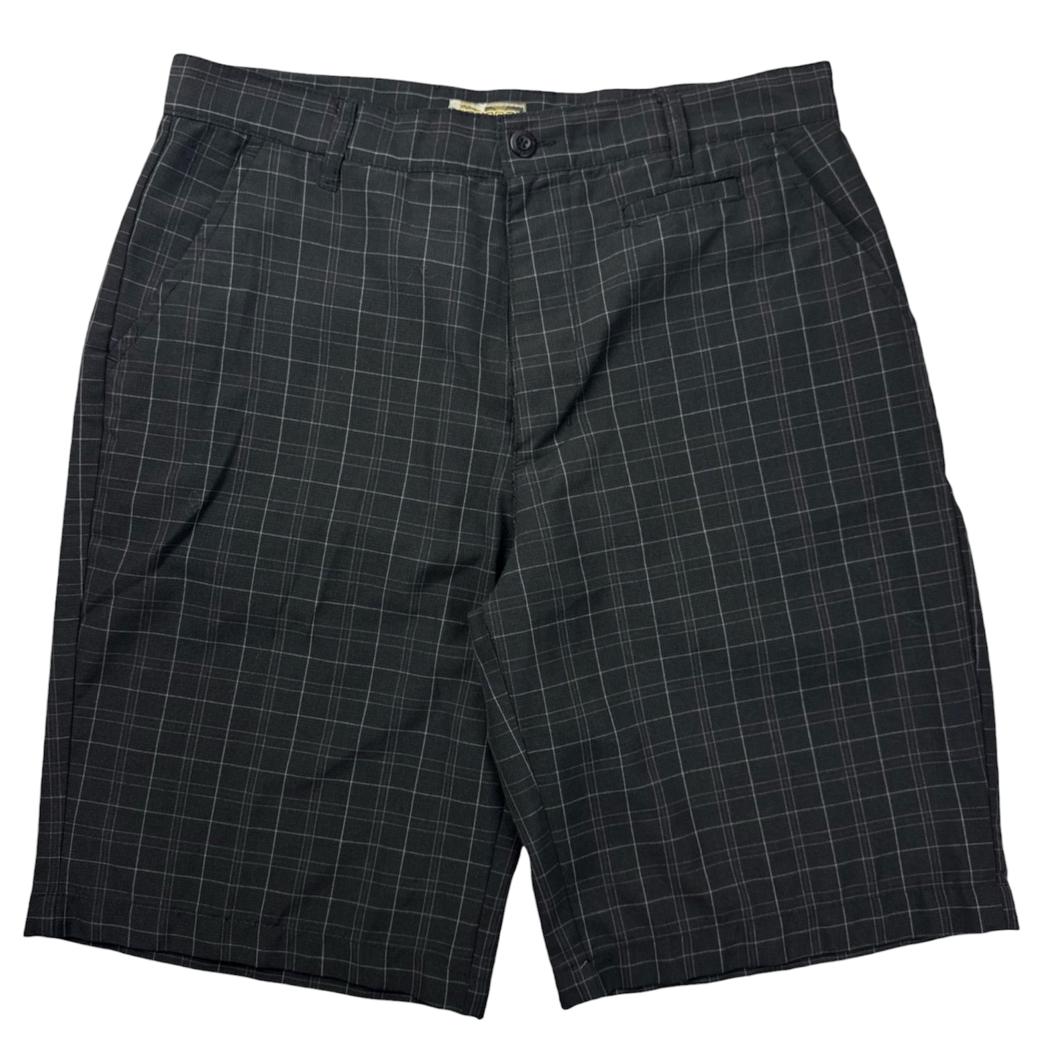 Vintage Y2K Ripzone Shorts Black Tartan