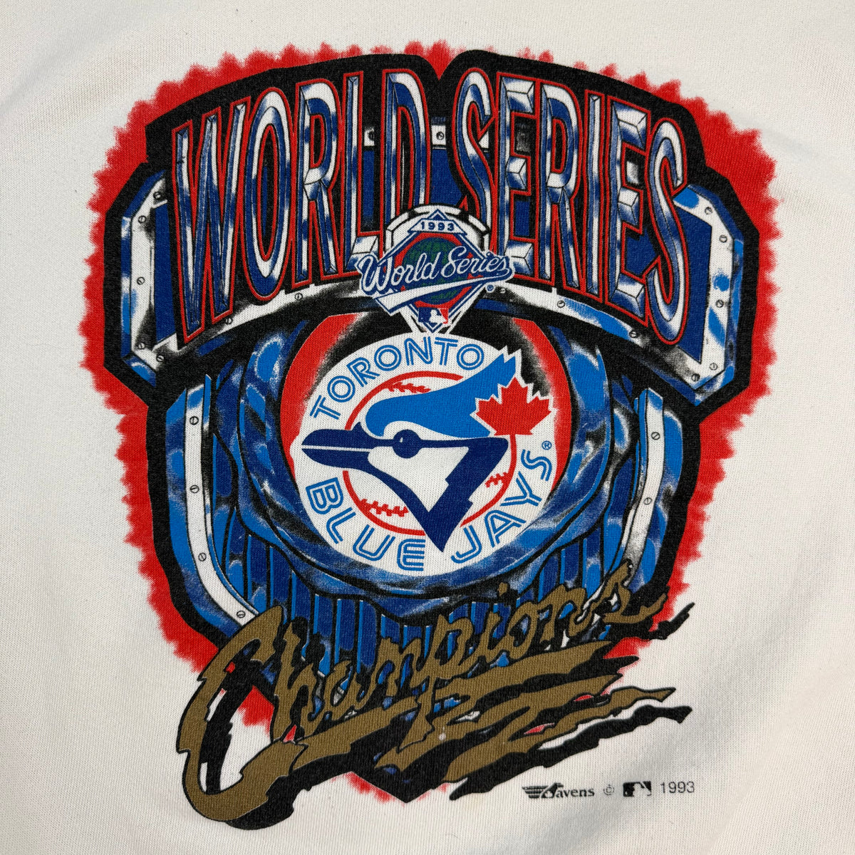 1992-93 Toronto Blue Jays World Series Champione Crewneck White