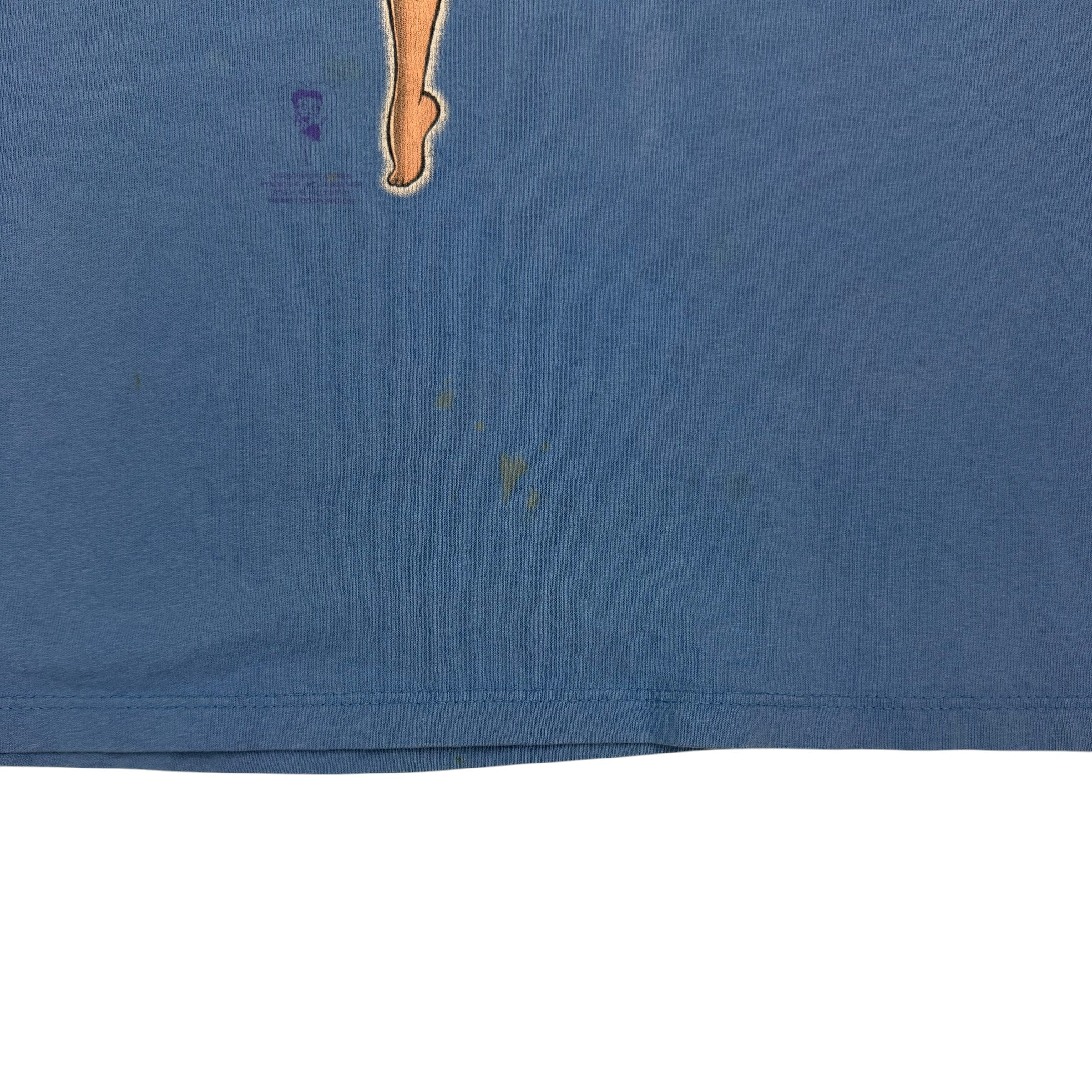 1996 Betty Boop Tropical Princess Tee Blue