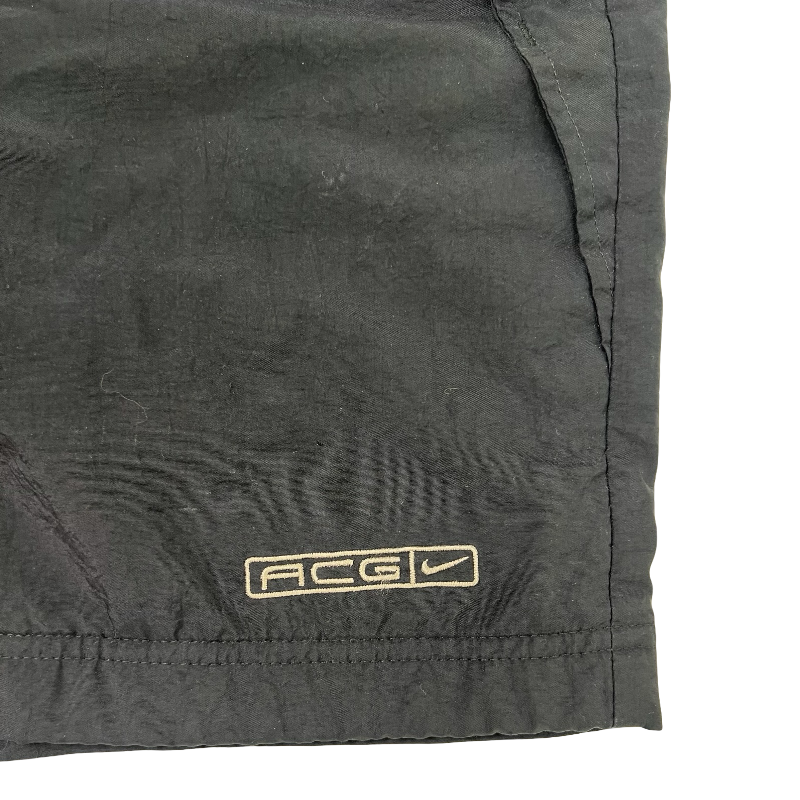 Vintage Nike ACG Embroidered Trekking Shorts Black