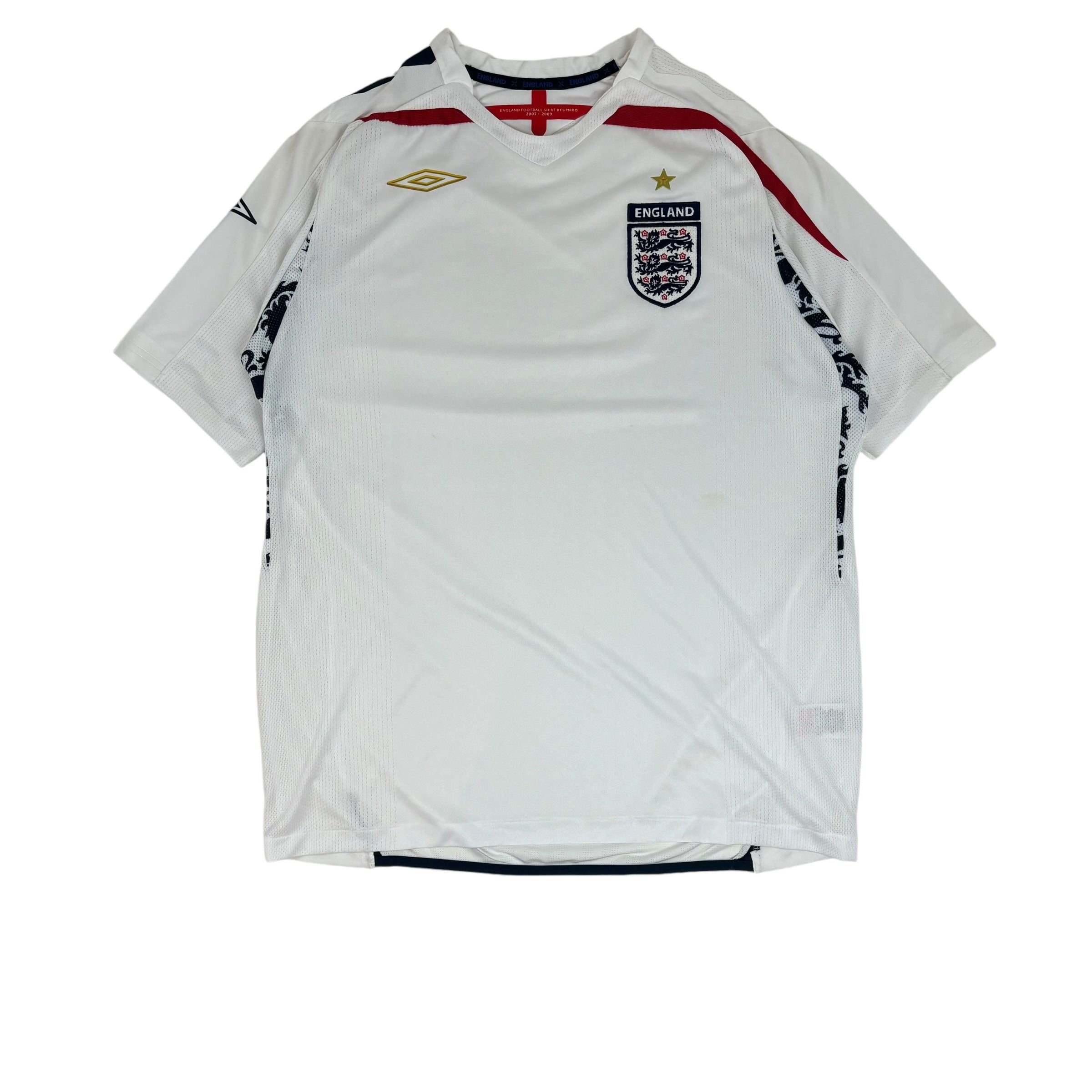 Vintage Umbro England Soccer Jersey White