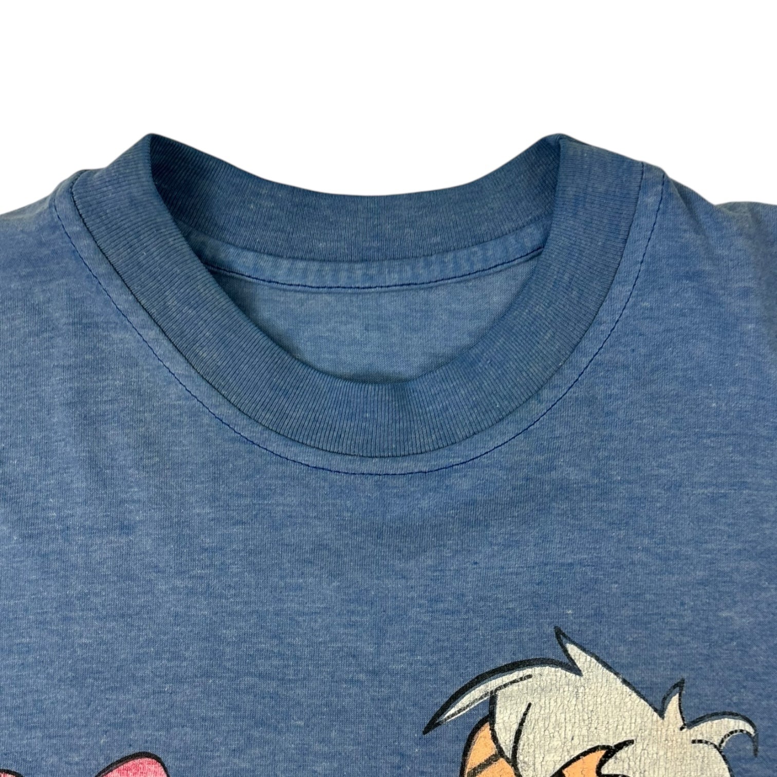 Vintage The Flintstones Bamm Bamm & Pebbles T-Shirt Blue
