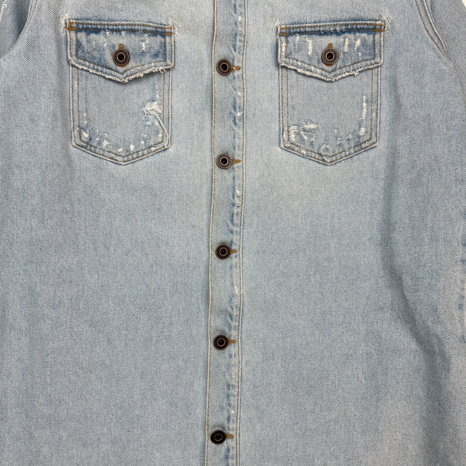 Off-White Temparture Denim Shirt Light Wash