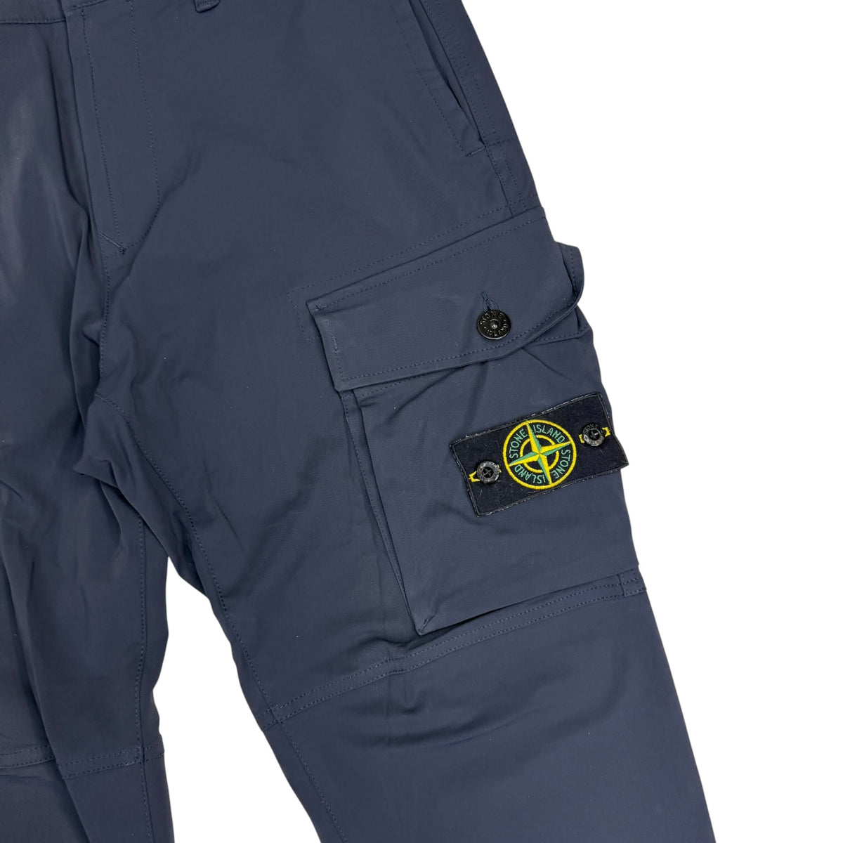 Stone Island Patch Cargo Pants Navy Blue
