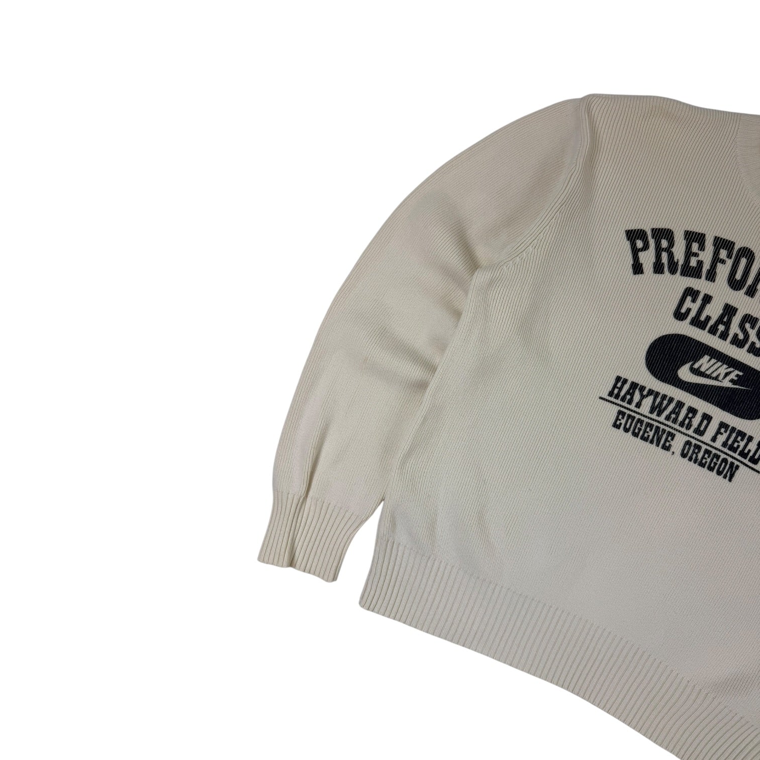 Vintage Nike Prefontaine Classic Knit Crewneck White