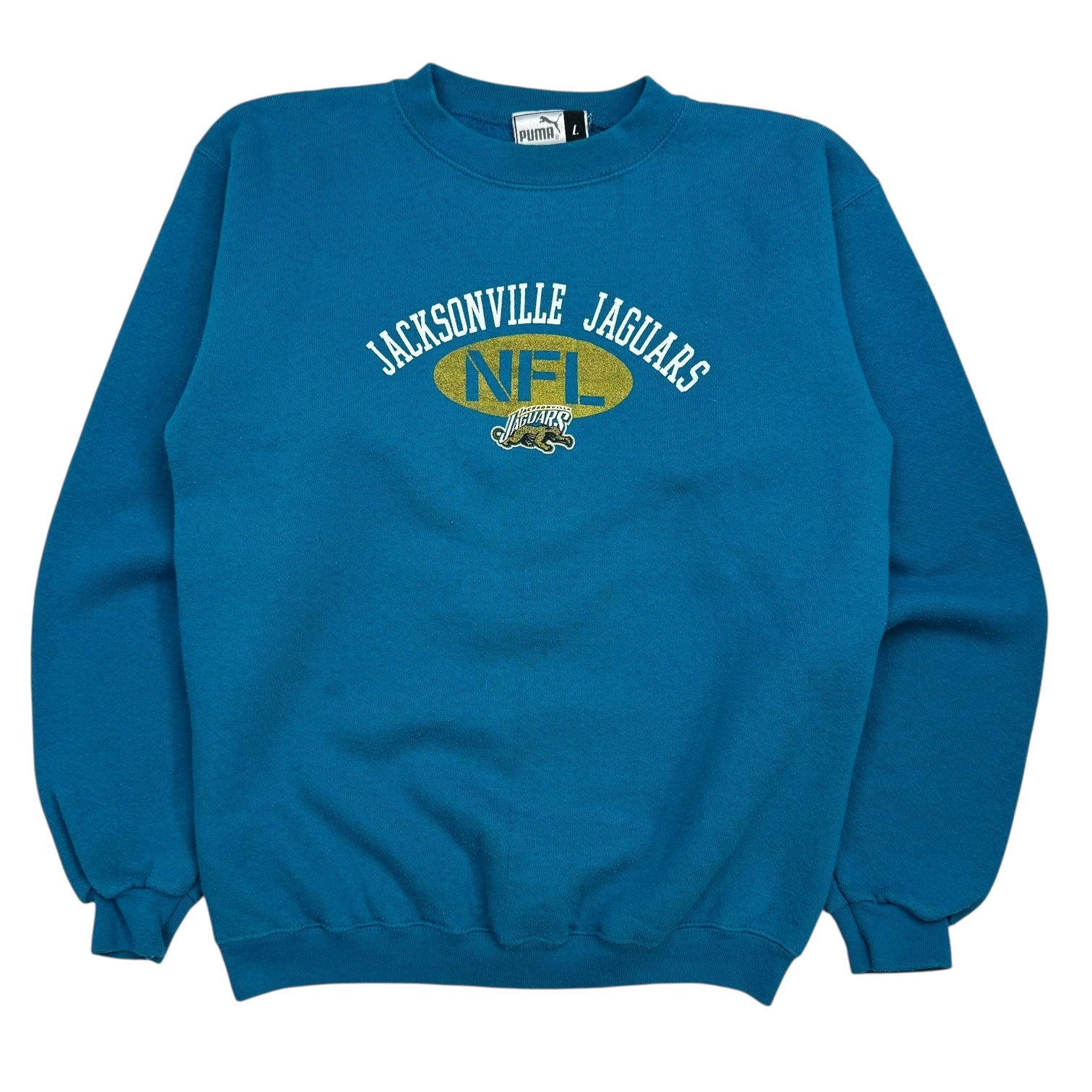Vintage Puma Jacksonville Jaguars Crewneck Blue