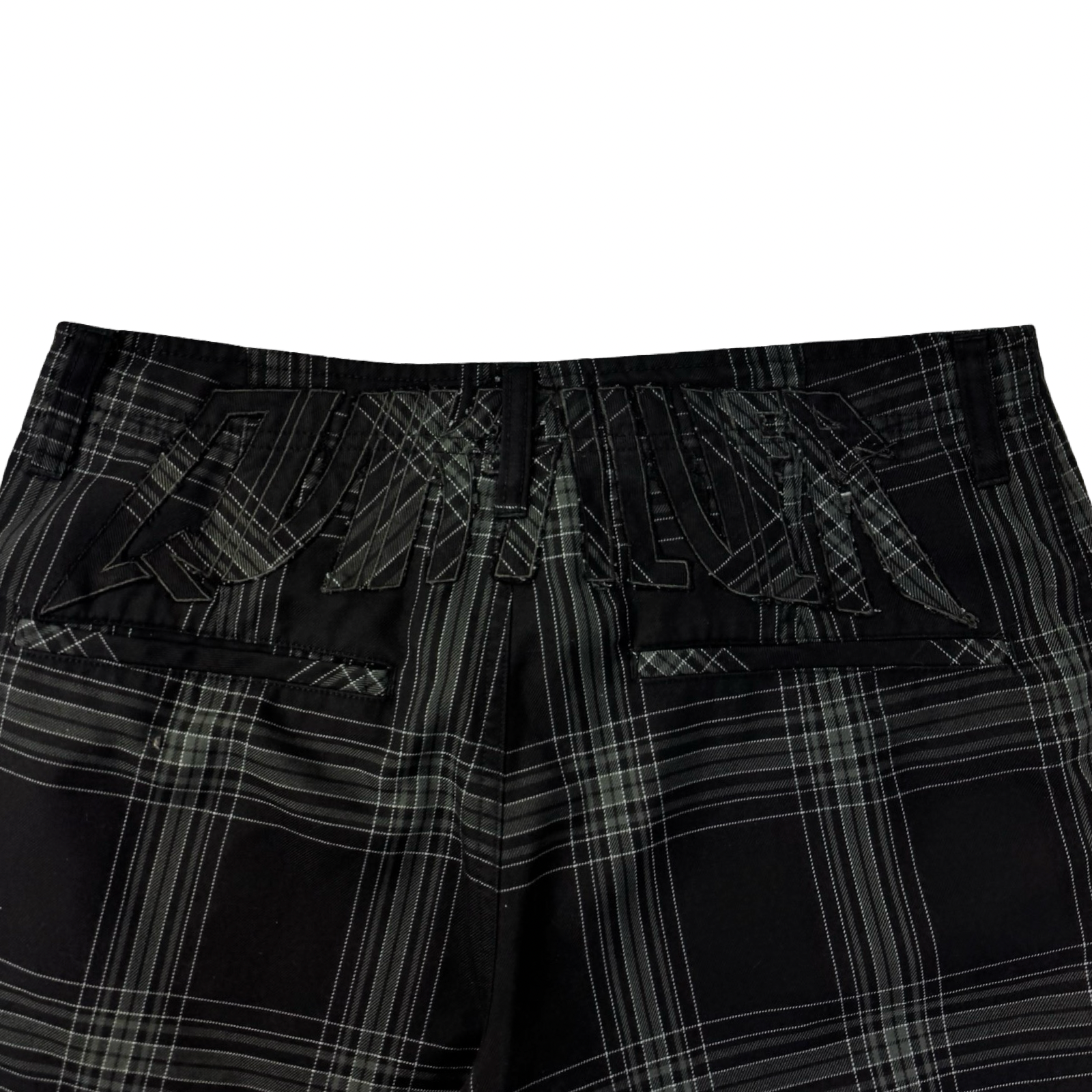 Vintage Y2K Quiksilver Black Tartan Shorts
