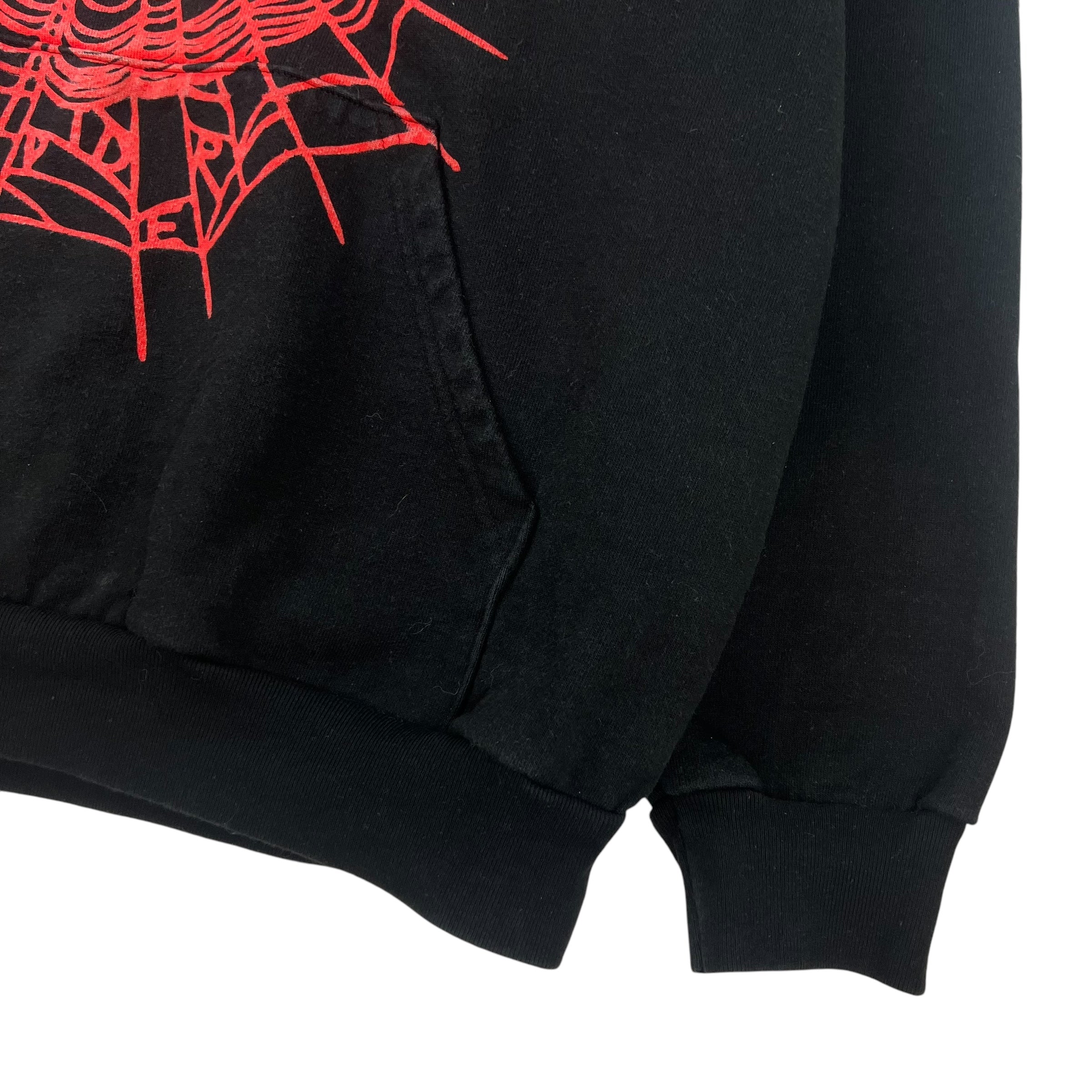 Sp5der OG Web Hoodie Black/Red