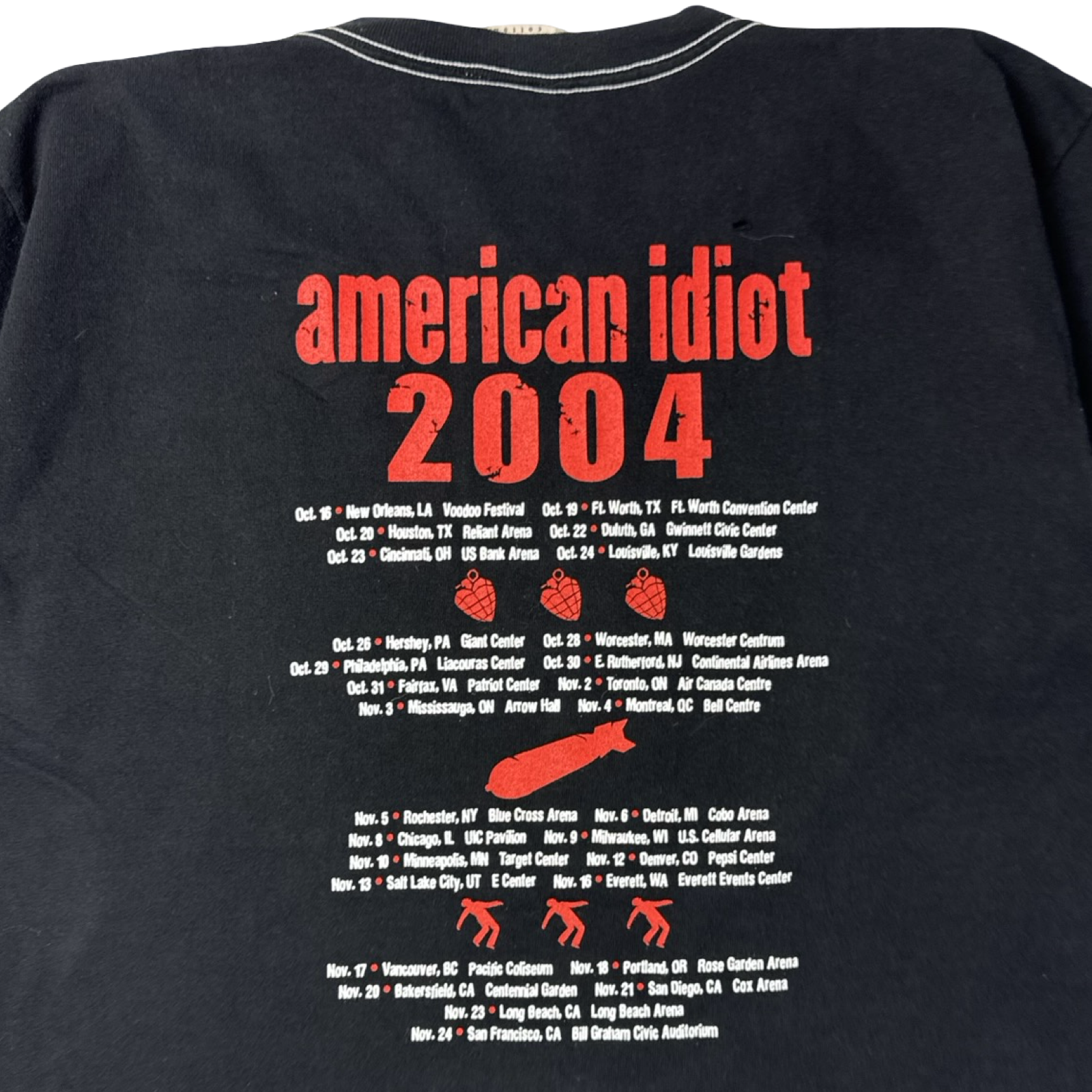 2004 Green Day American Idiot Pop Punk Band T-Shirt