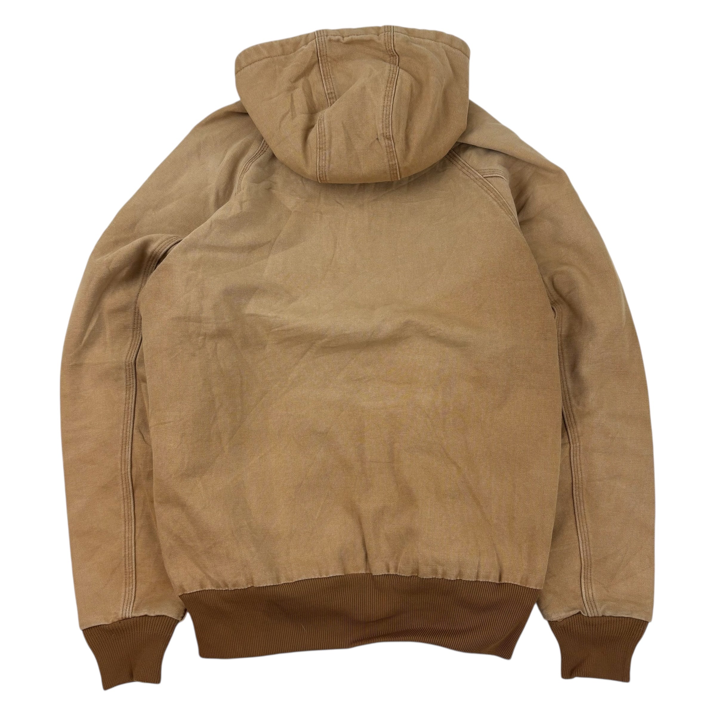 Carhartt Firm Duck Thermal Lined Full Zip Hooded Jacket Brown