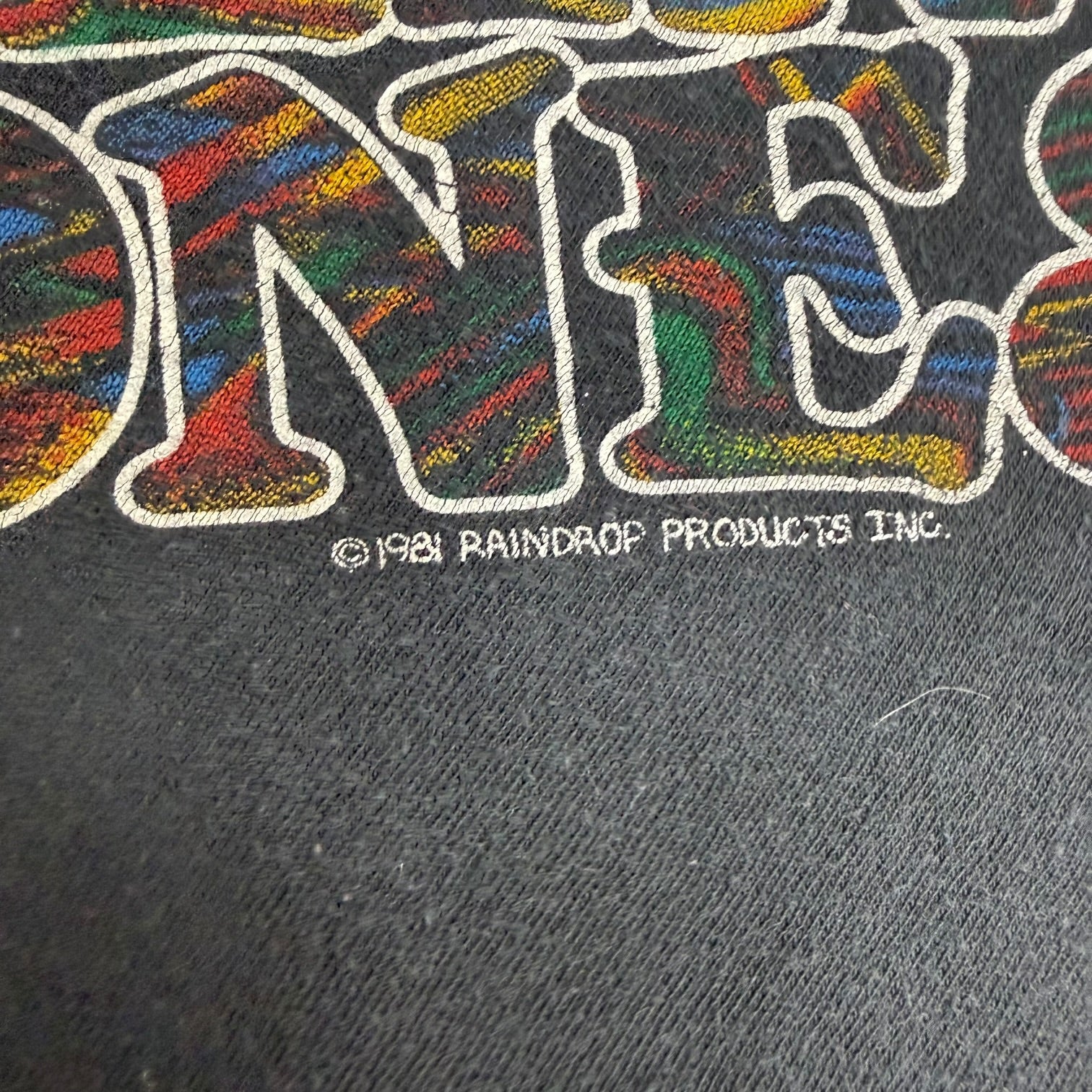 1981 The Rolling Stones Tattoo You Tour Tee Black