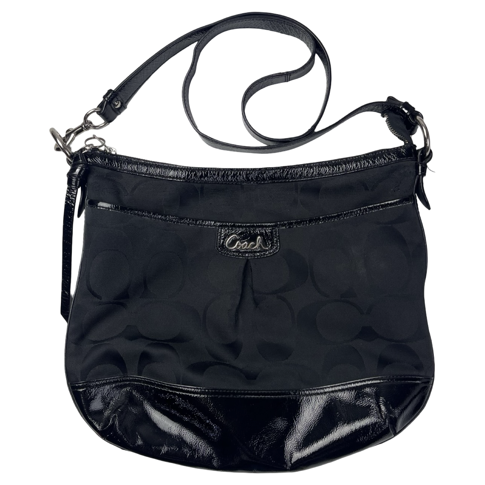 (W) Coach Park Duffle Shouler Bag Black