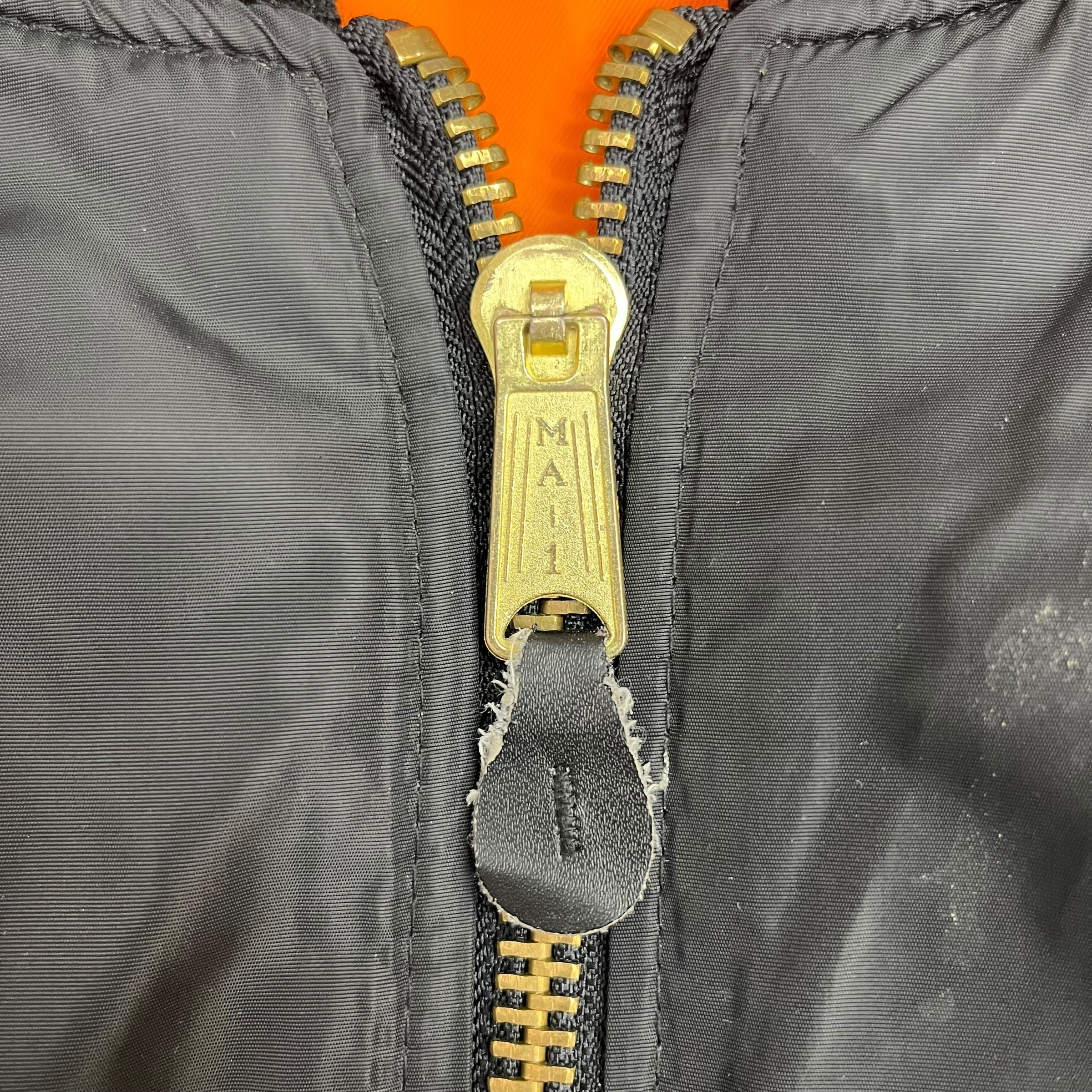 Vintage Rothco Reversible Bomber Jacket Black/Orange