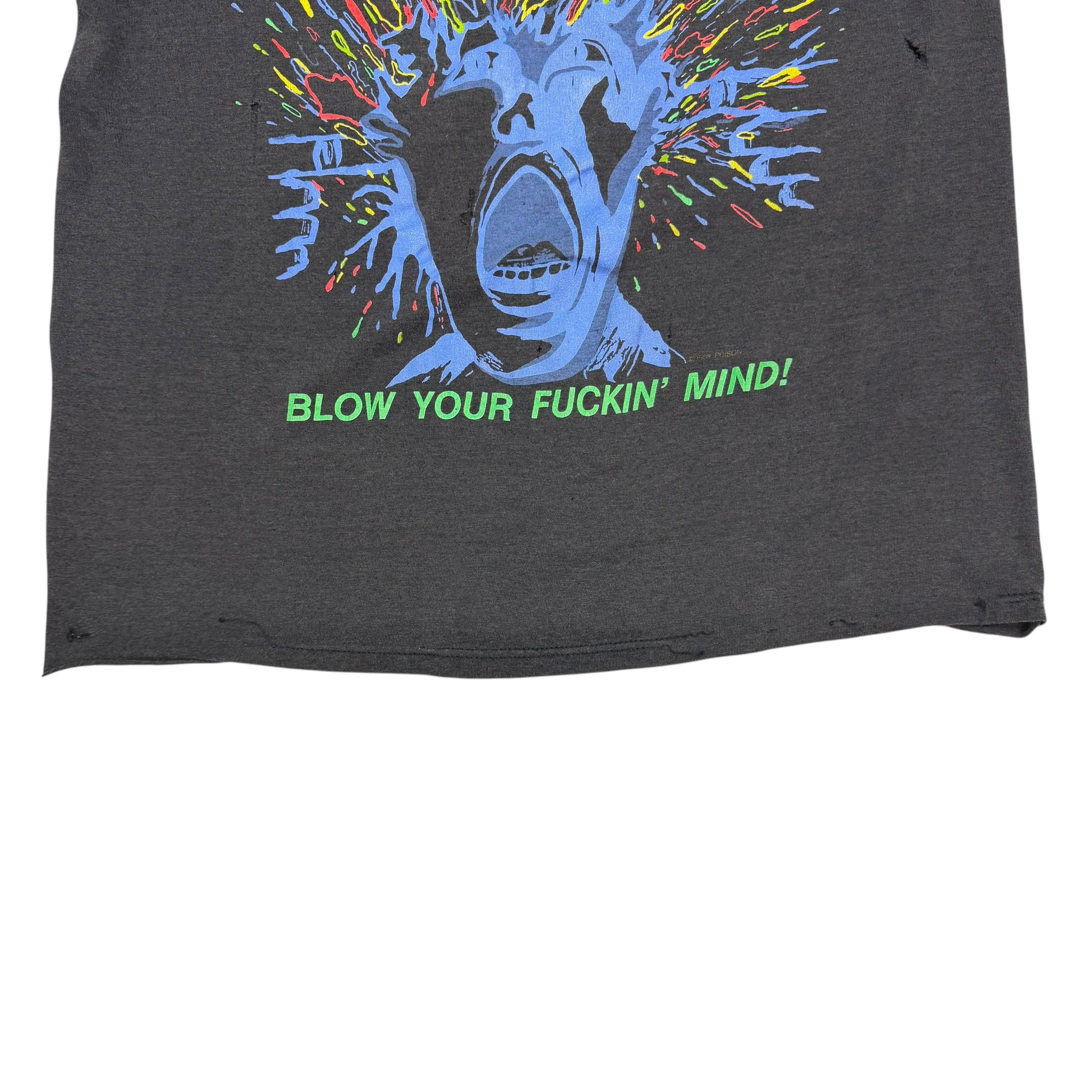 1988 Poison Live Blow Your F*ckin’ Mind Tour Tee Black/Neon
