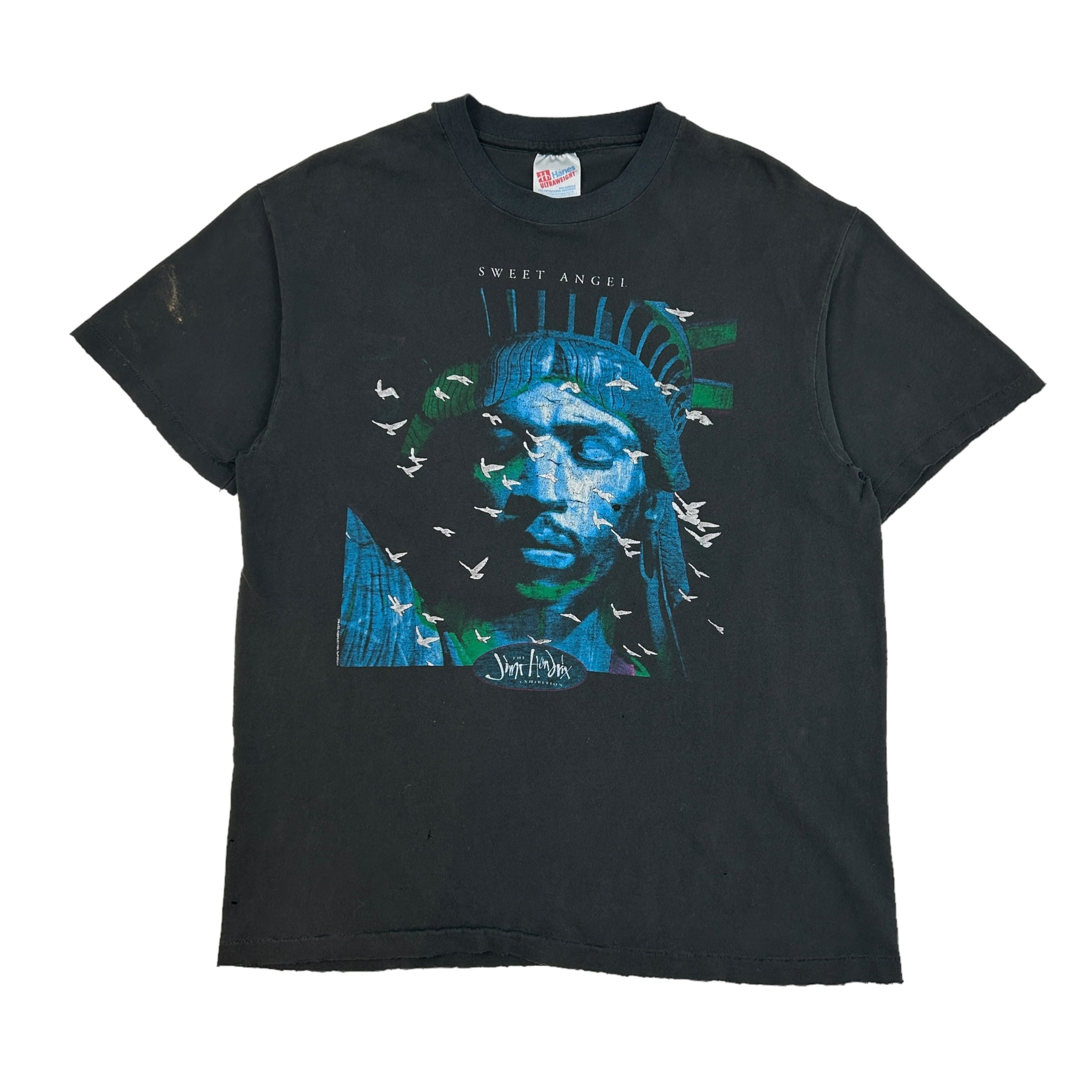 1994 Jimi Hendrix Sweet Angel T-Shirt Black