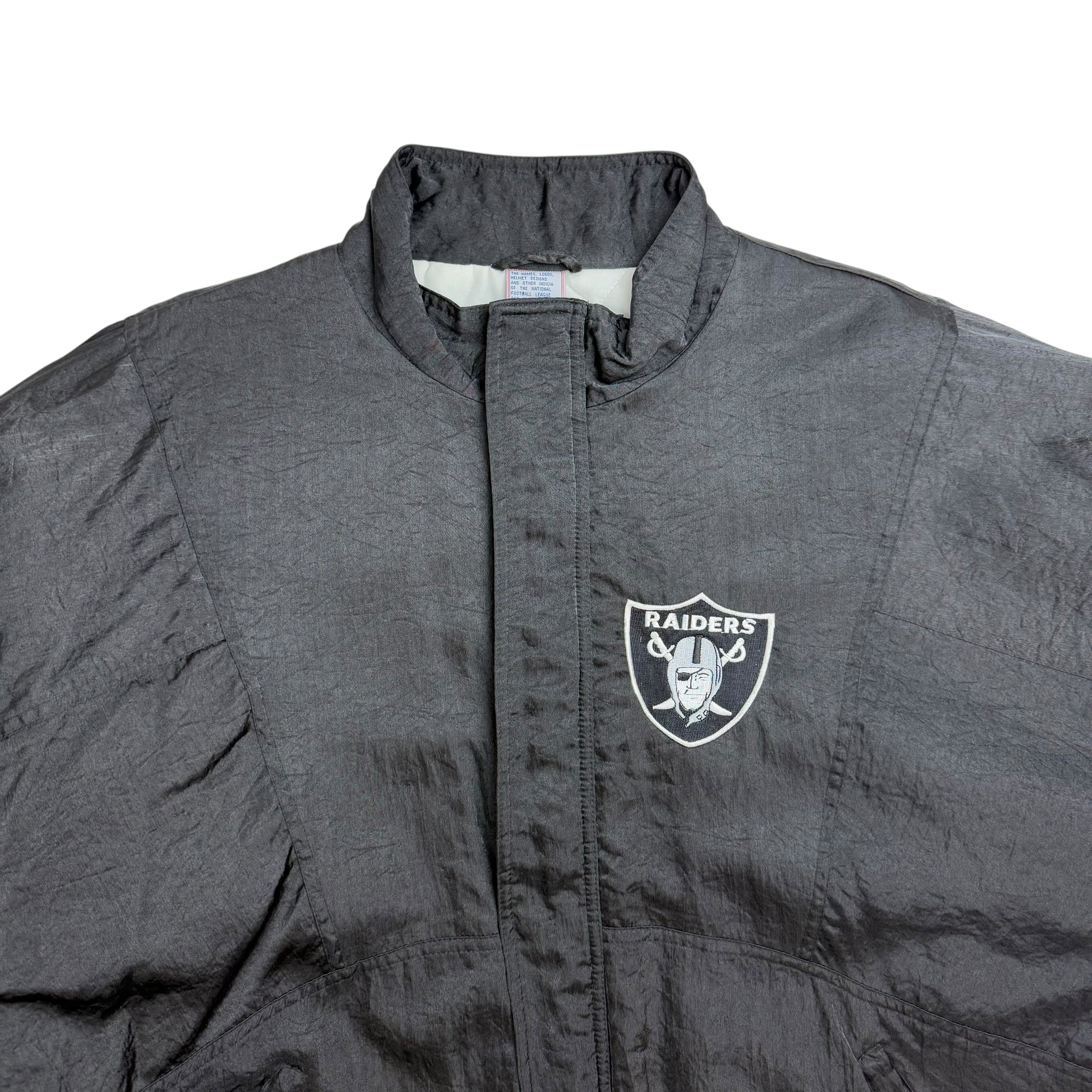 Vintage Oakland Raiders Warmup Jacket Black