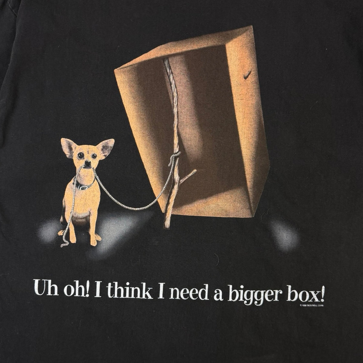 1998 Taco Bell Promo Chihuahua T-Shirt Black