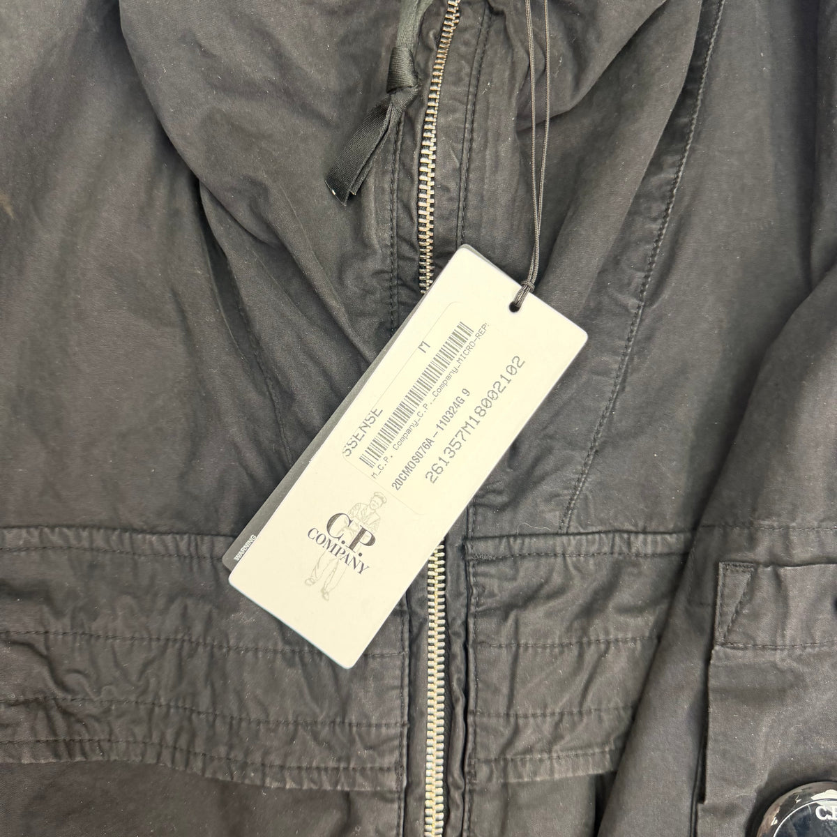 C.P. Company Micro-Reps Hooded Lens Overshirt Black