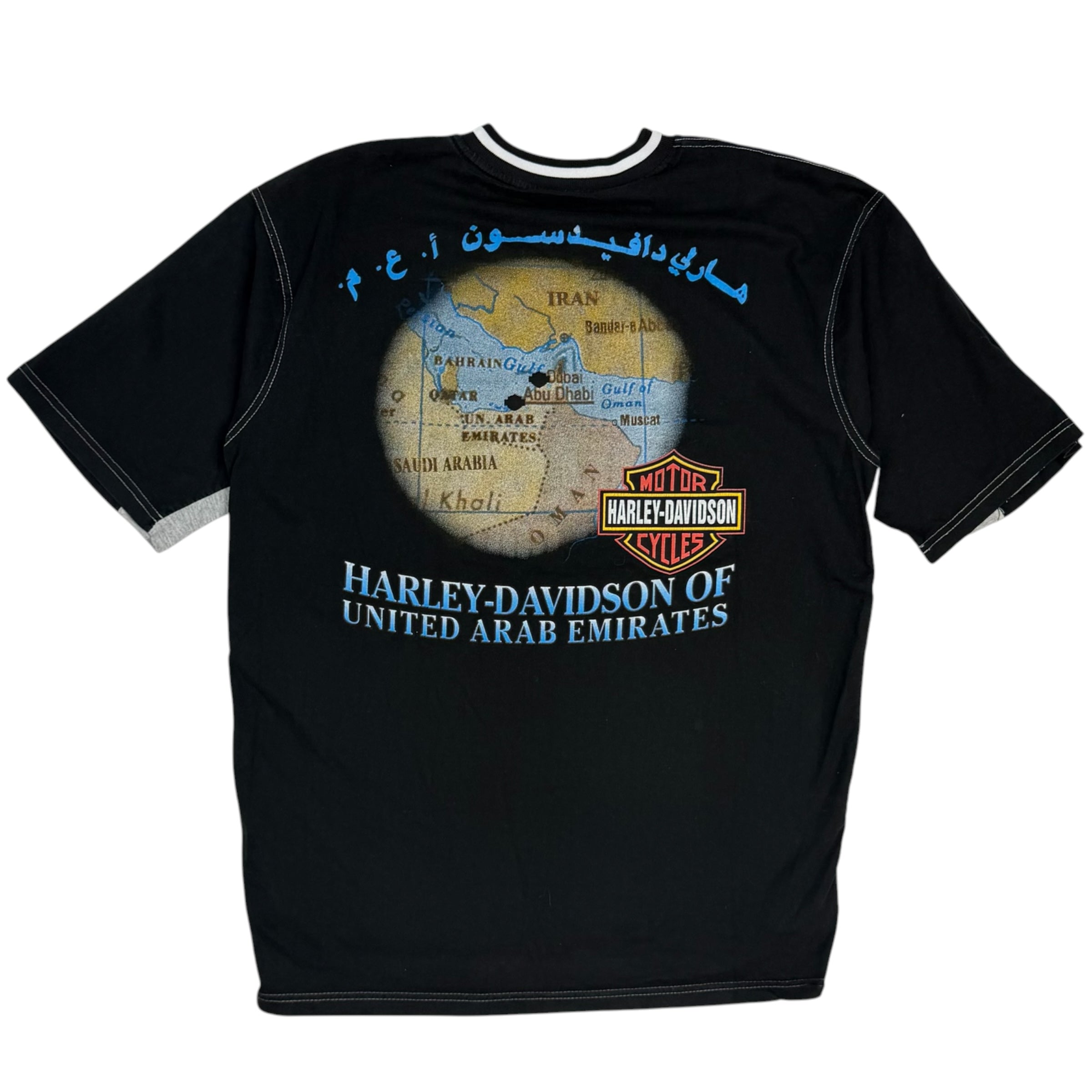 Vintage Harley Davidson United Arab Emirates Shirt Black/Grey